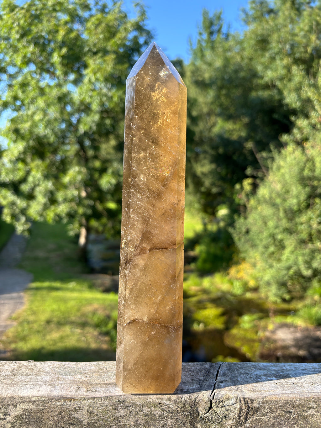 Large Extra Quality Polished Smoky Quartz Point | Natural Brazilian Smoky Crystal Tower | Premium Home Decor Mineral Specimen
