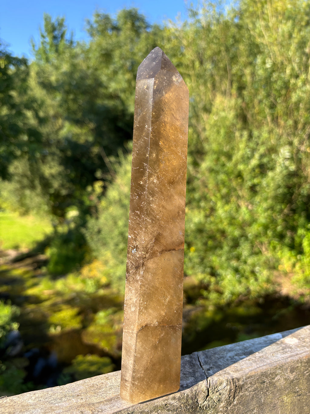 Large Extra Quality Polished Smoky Quartz Point | Natural Brazilian Smoky Crystal Tower | Premium Home Decor Mineral Specimen