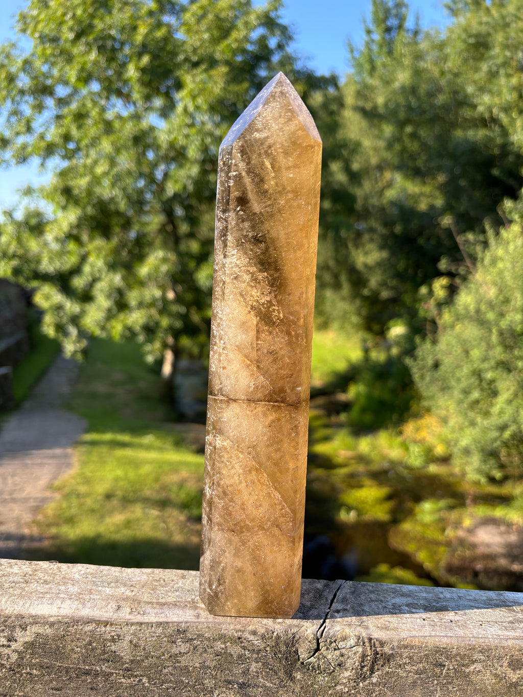 Large Extra Quality Polished Smoky Quartz Point | Natural Brazilian Smoky Crystal Tower | Premium Home Decor Mineral Specimen