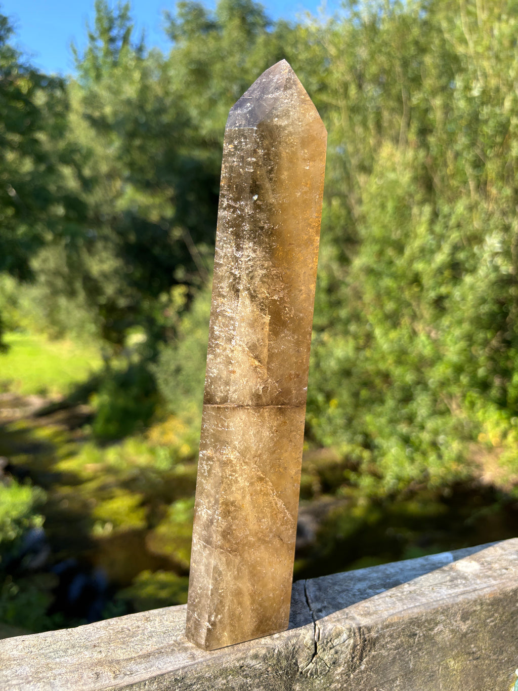 Large Extra Quality Polished Smoky Quartz Point | Natural Brazilian Smoky Crystal Tower | Premium Home Decor Mineral Specimen