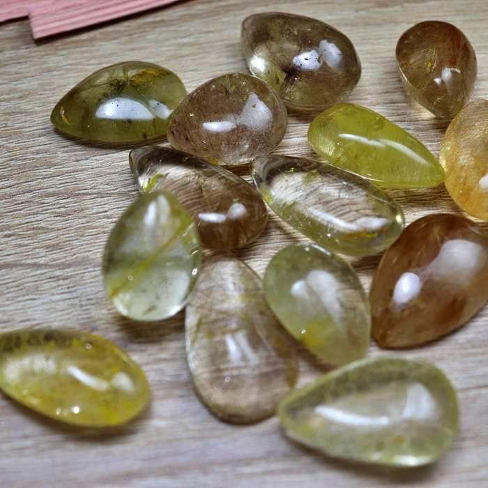 DROP Quartz RUTILE Quality Gem Polished