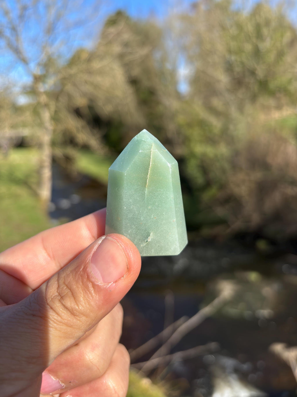 Green Quartz Mini Polished Point - Small Healing Crystal Tower for Meditation & Gift Giving