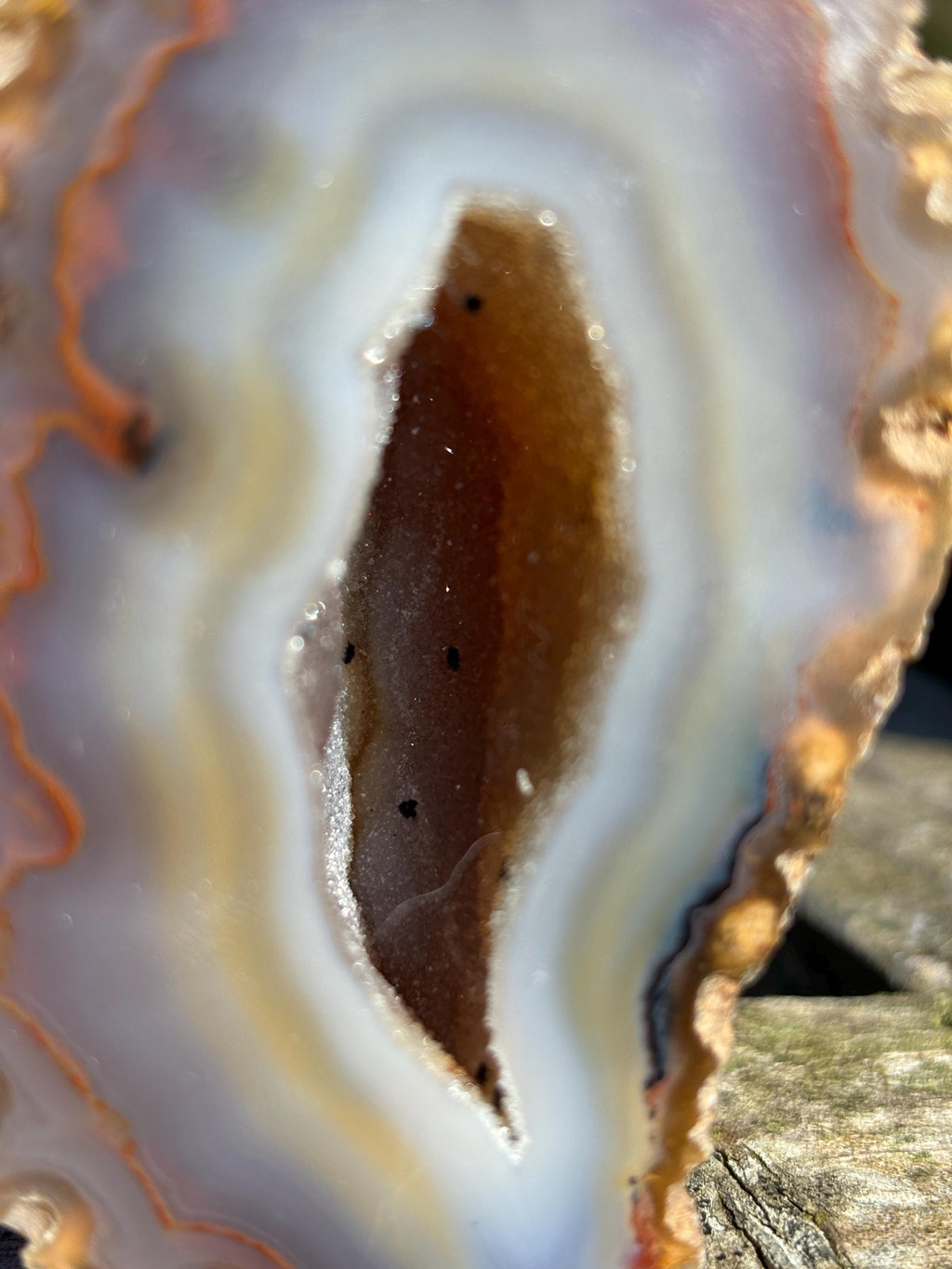 Natural Agate Geode | Crystal Home Decor, Meditation Stone