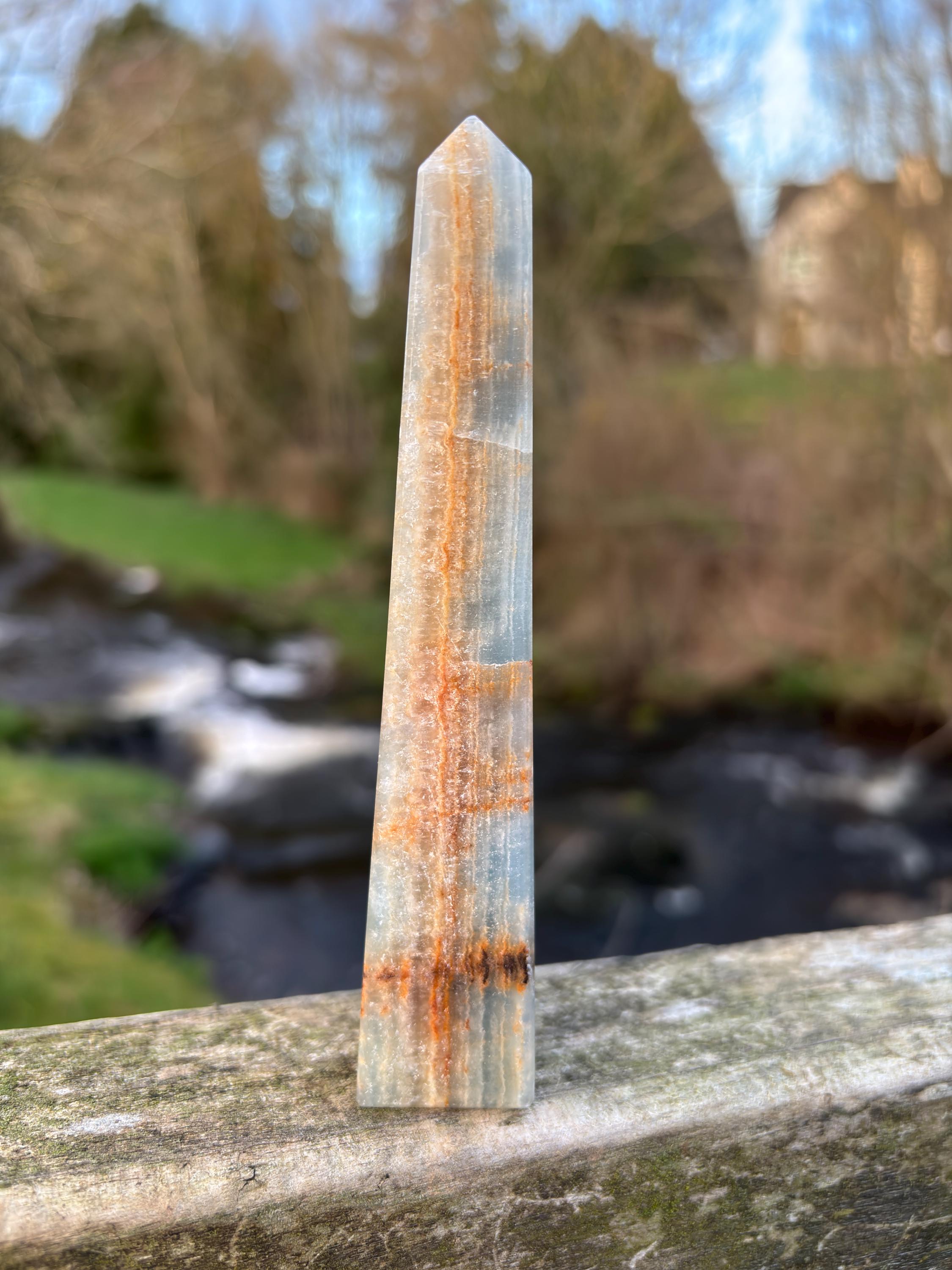 Blue Kyanite Obelisk | Polished Crystal Tower | Throat Chakra Stone | Energy Alignment Crystal | Natural Mineral