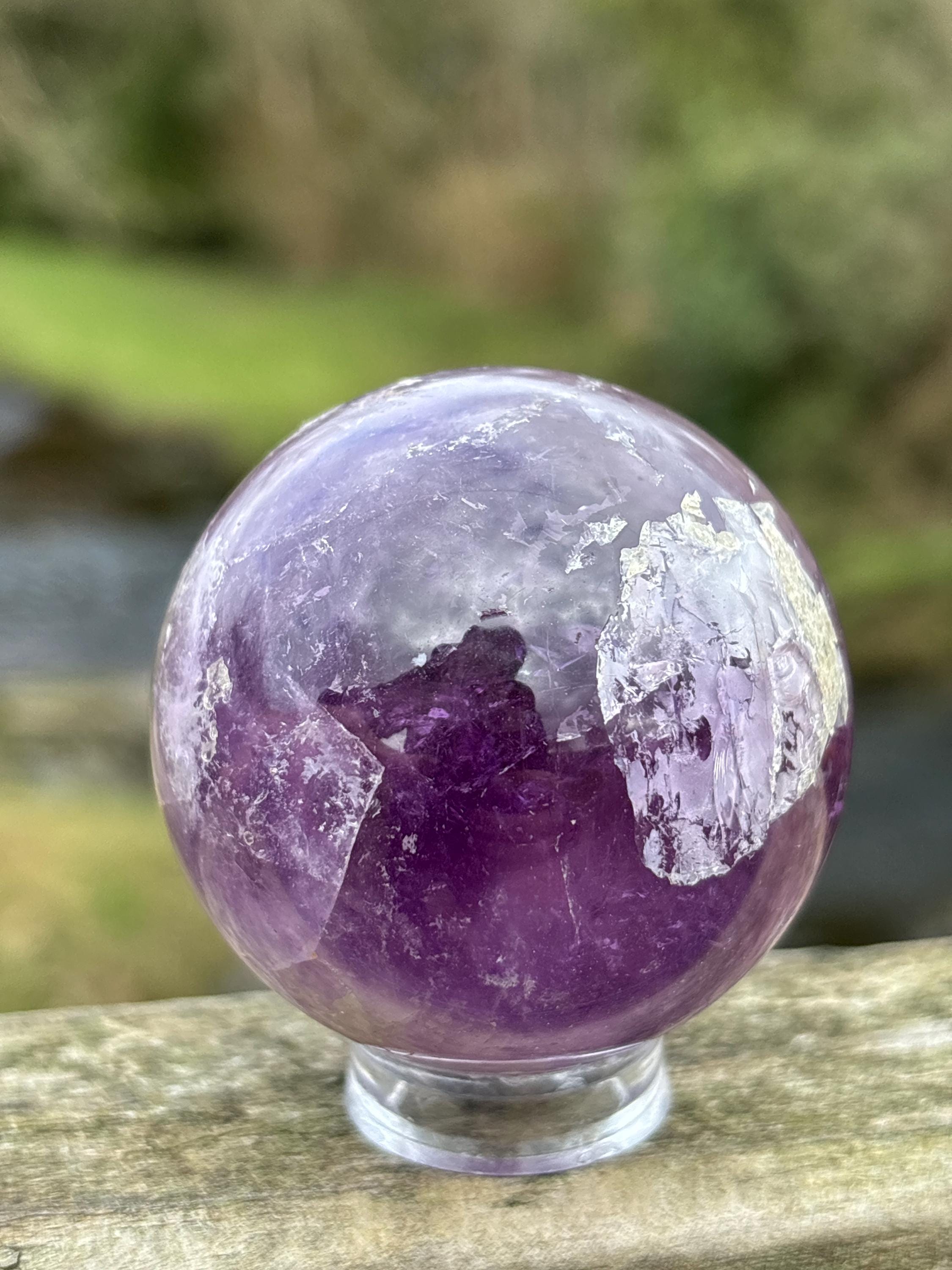 Polished Amethyst Sphere (55mm) | Natural Purple Quartz, Meditation Decor