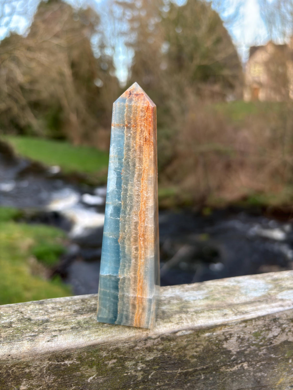 Blue Kyanite Obelisk | Polished Crystal Tower | Throat Chakra Stone | Energy Alignment Crystal | Natural Mineral