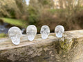 Clear Quartz Mini Skull | Hand Carved Crystal Skull | Master Healer Stone | Spiritual Crystal Decor
