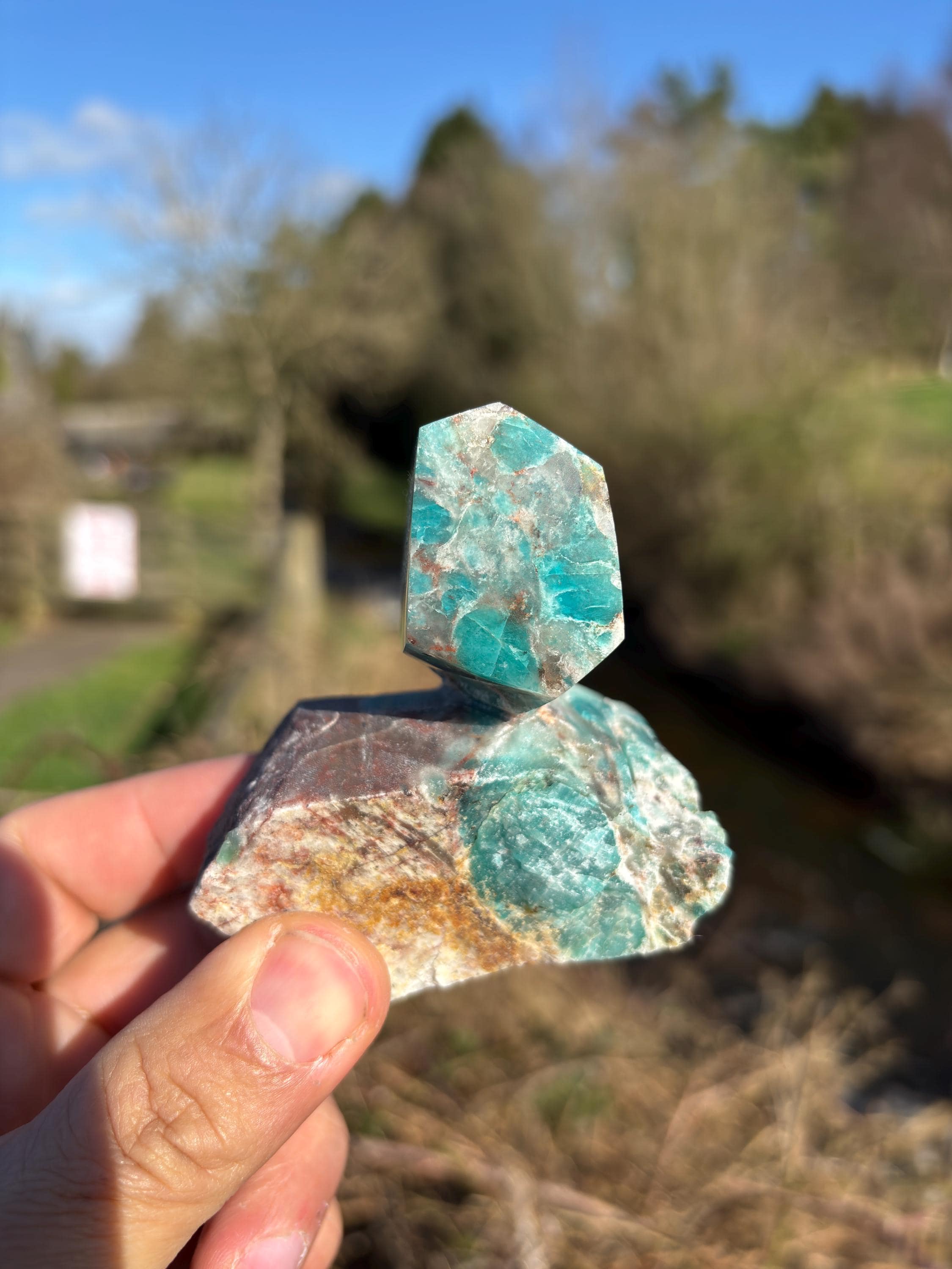 AMAZONITE Natural Polished Rough Mineral Specimens