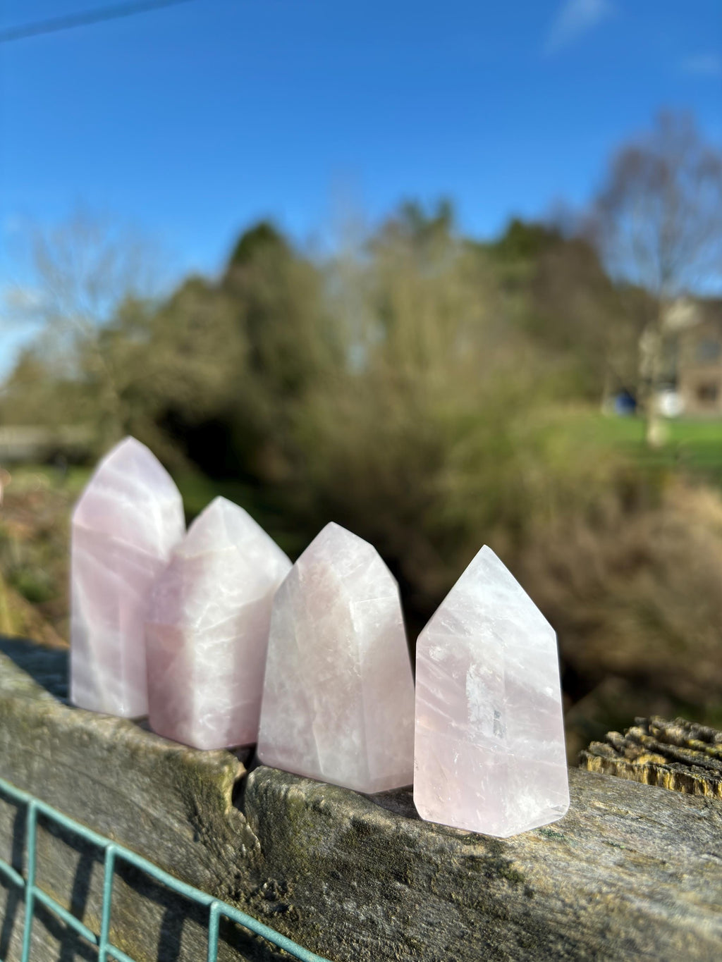 Rose Quartz Crystal Point – Polished Tower, Brazilian Healing Stone