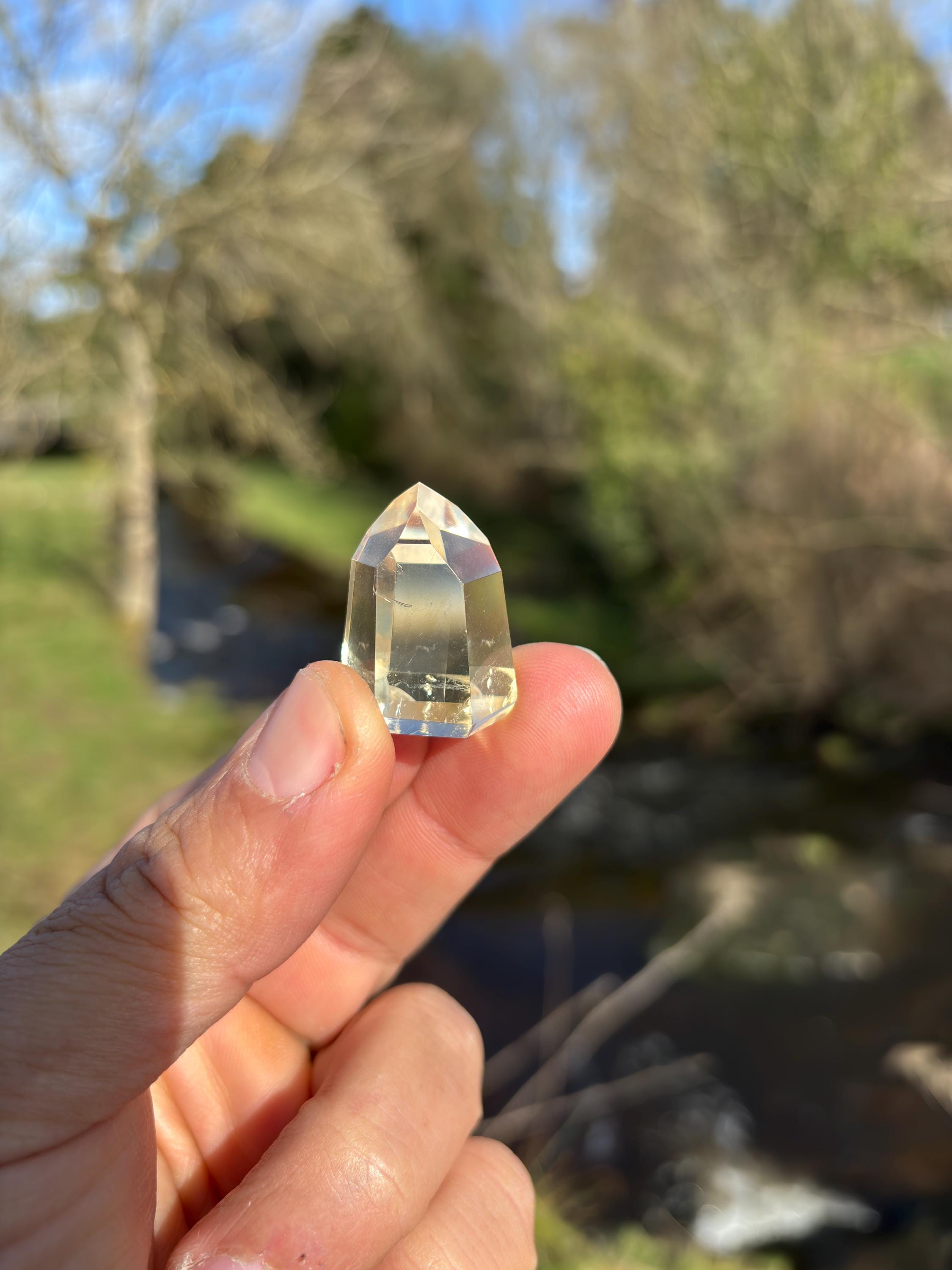 Natural Citrine Point | Mini Polished Crystal, Brazilian Stone