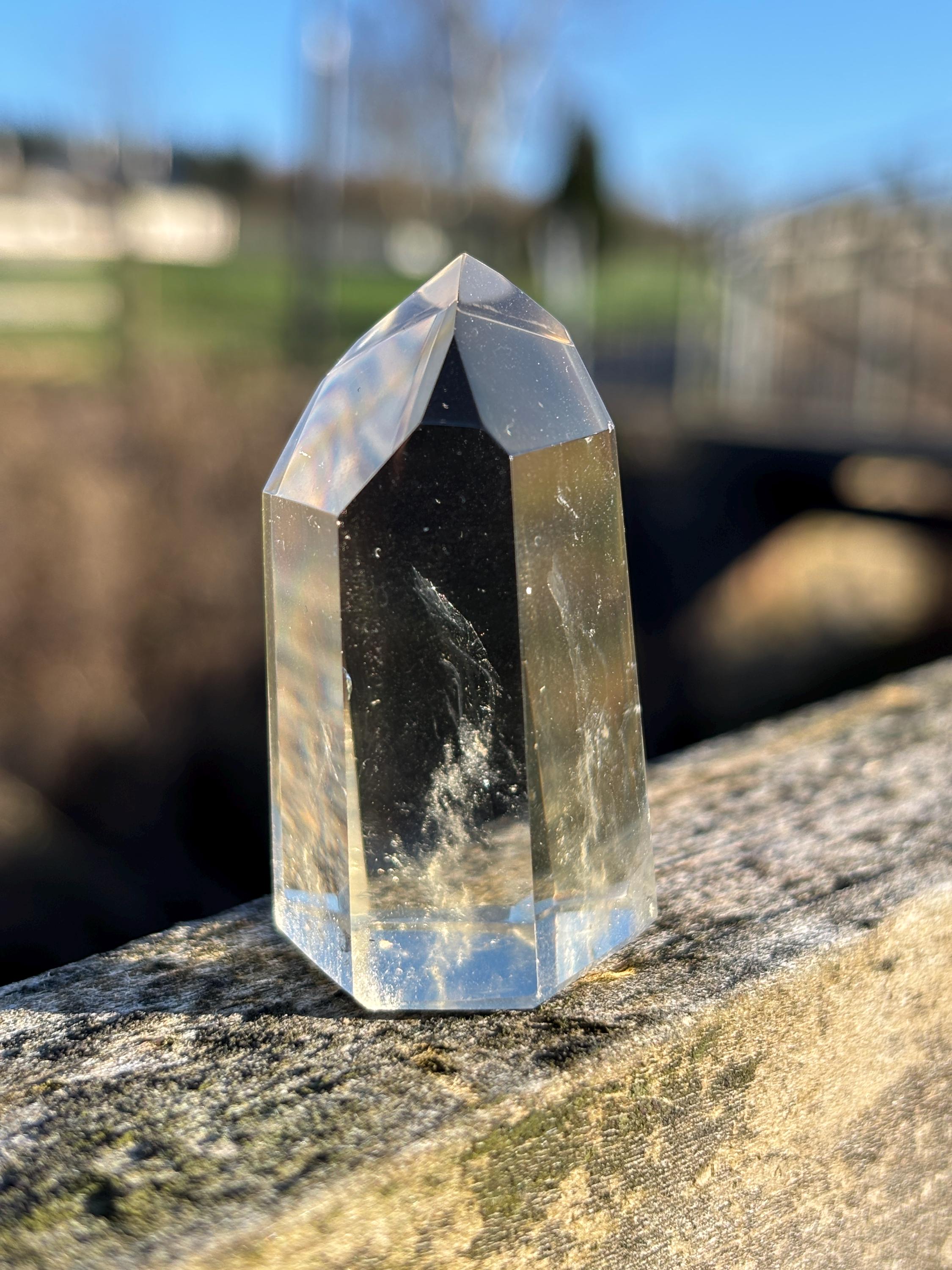 Natural Citrine Polished Point | High Clarity Crystal from Minas Gerais Brazil | Untreated Citrine | Abundance Stone | Healing Crystal