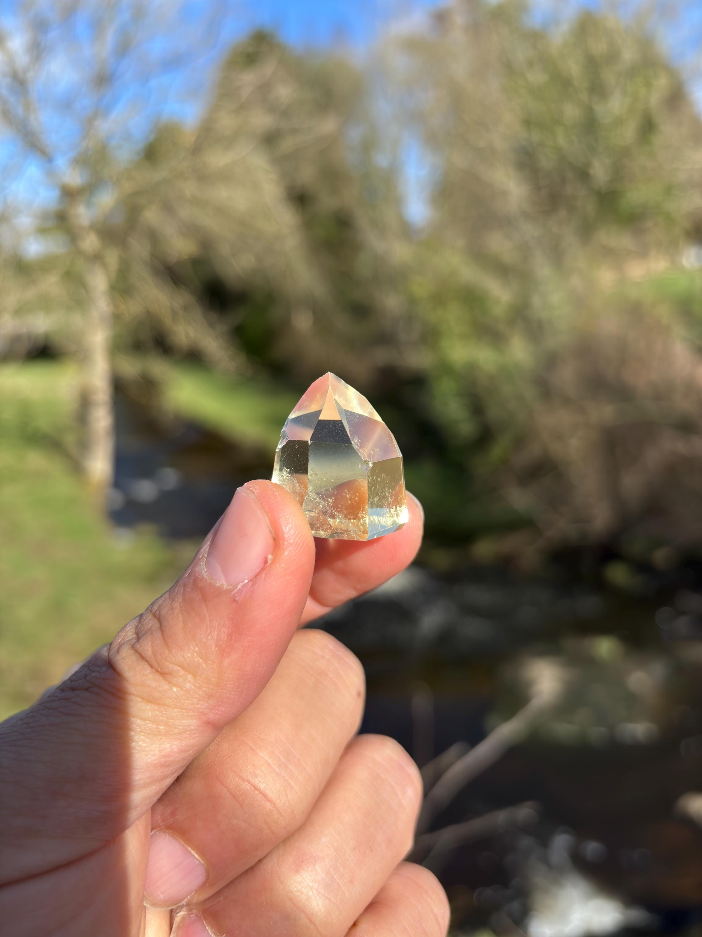 Natural Citrine Point | Mini Polished Crystal, Brazilian Stone