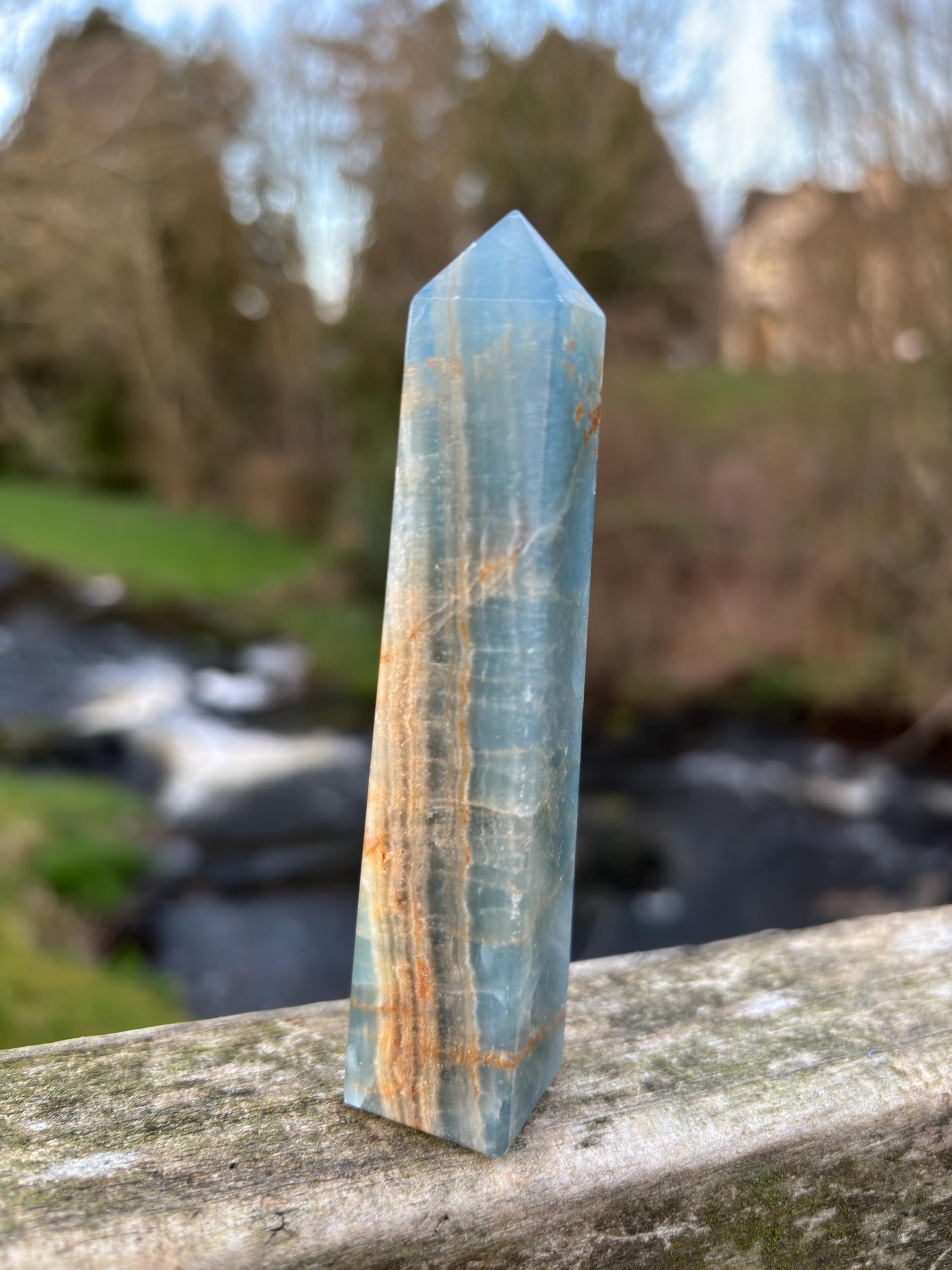 Blue Kyanite Obelisk | Polished Crystal Tower | Throat Chakra Stone | Energy Alignment Crystal | Natural Mineral