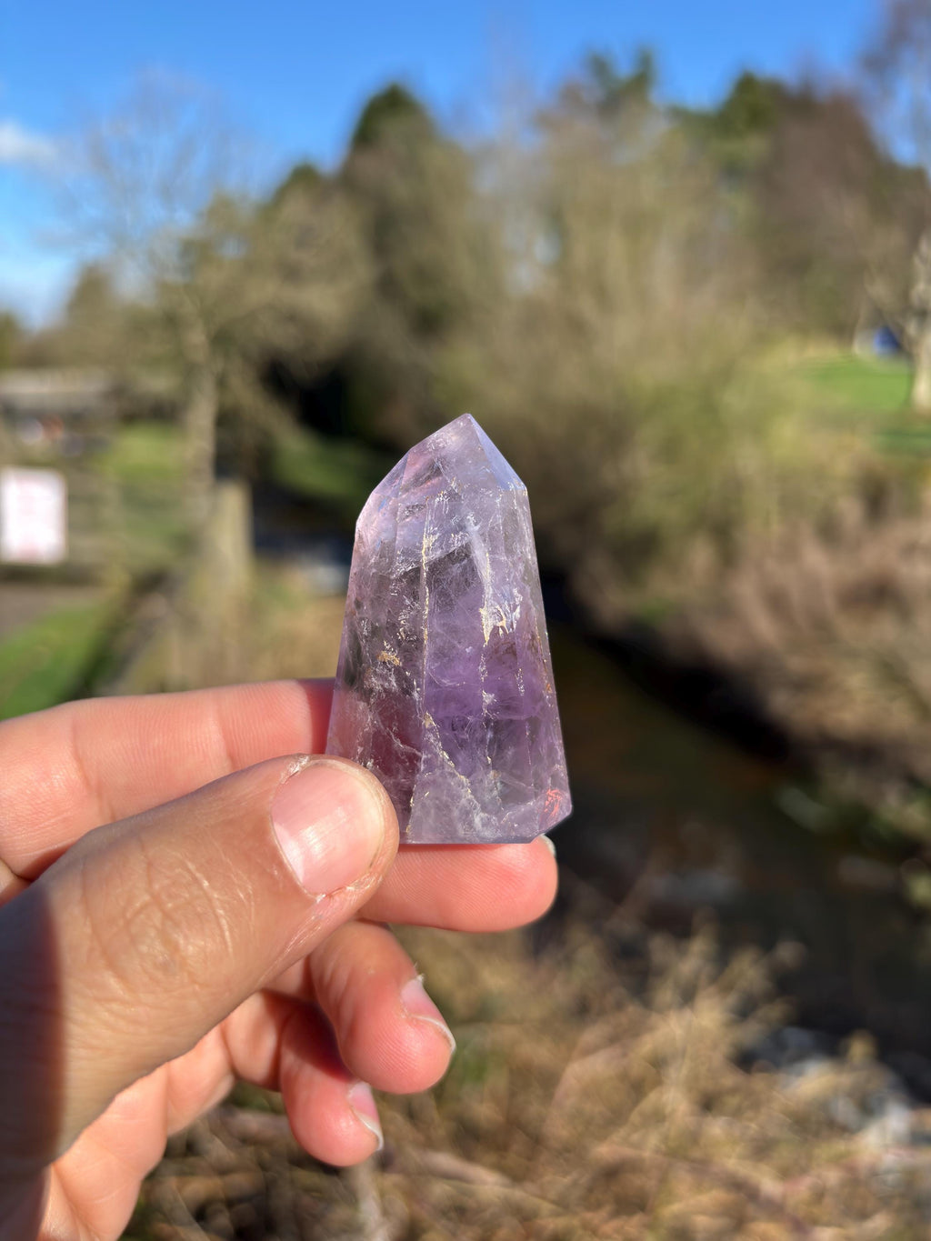 Amethyst Polished Point | Purple Crystal Tower | Healing & Protection Stone | Meditation Crystal | Natural Quartz Decor