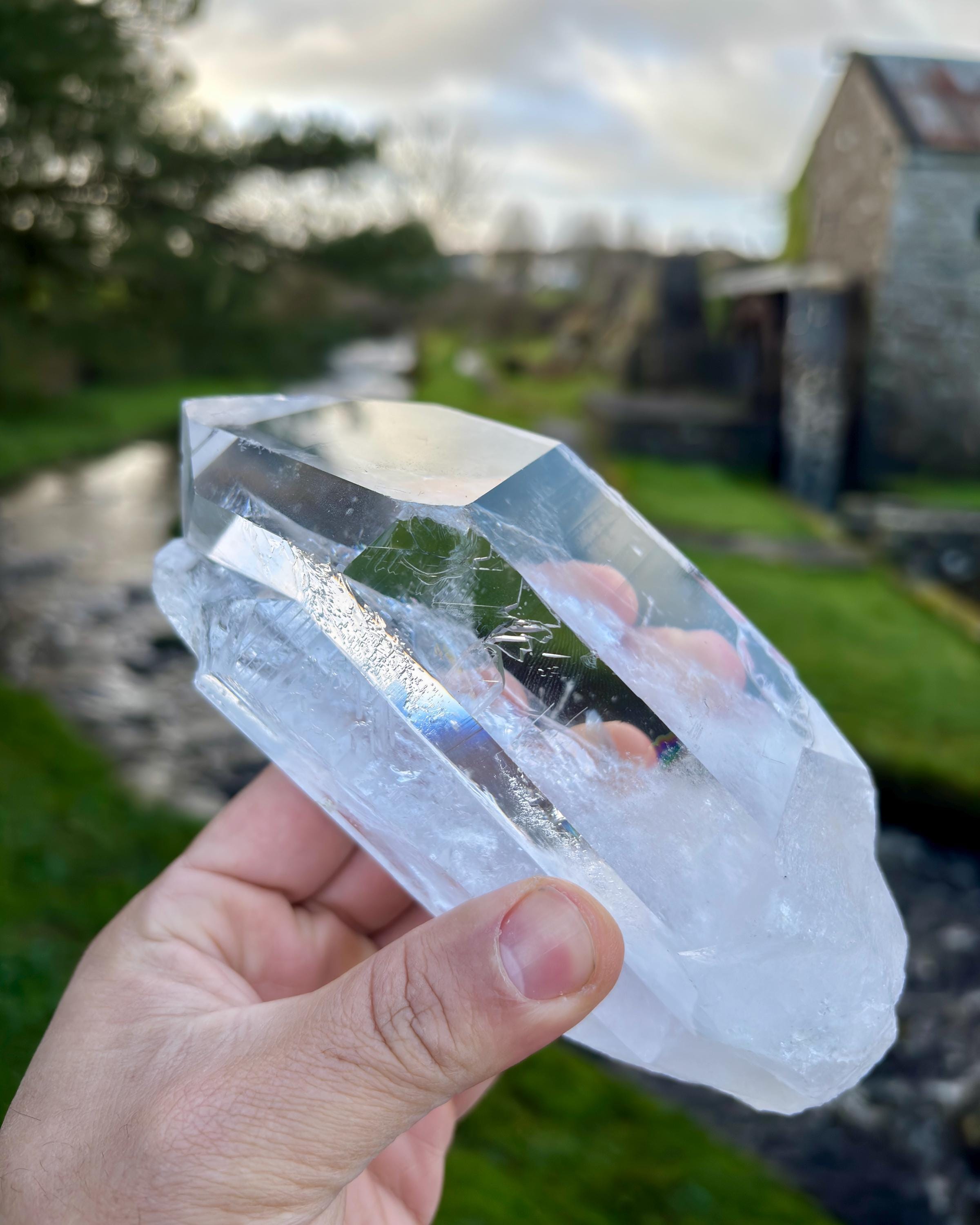 Extra Transparent Clear Quartz Point | Large Brazilian Collector Specimen 1kg