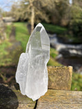 Natural Lemurian Quartz Point | Raw Crystal with Striations | Healing Stone for Meditation | High Vibration Crystal | Mineral Specimen