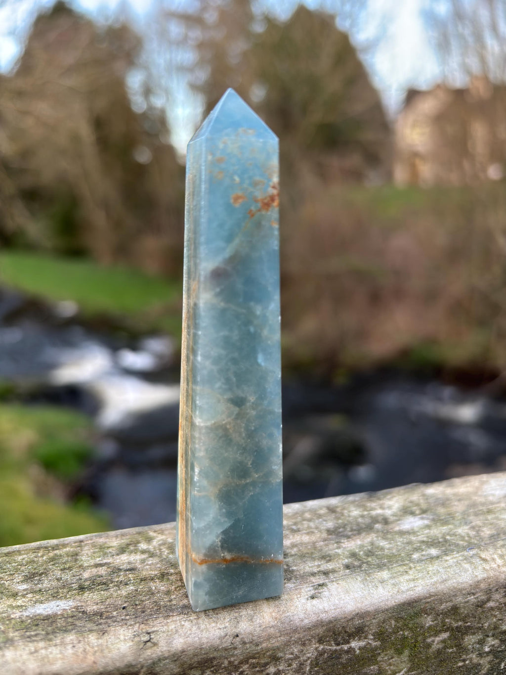 Blue Kyanite Obelisk | Polished Crystal Tower | Throat Chakra Stone | Energy Alignment Crystal | Natural Mineral