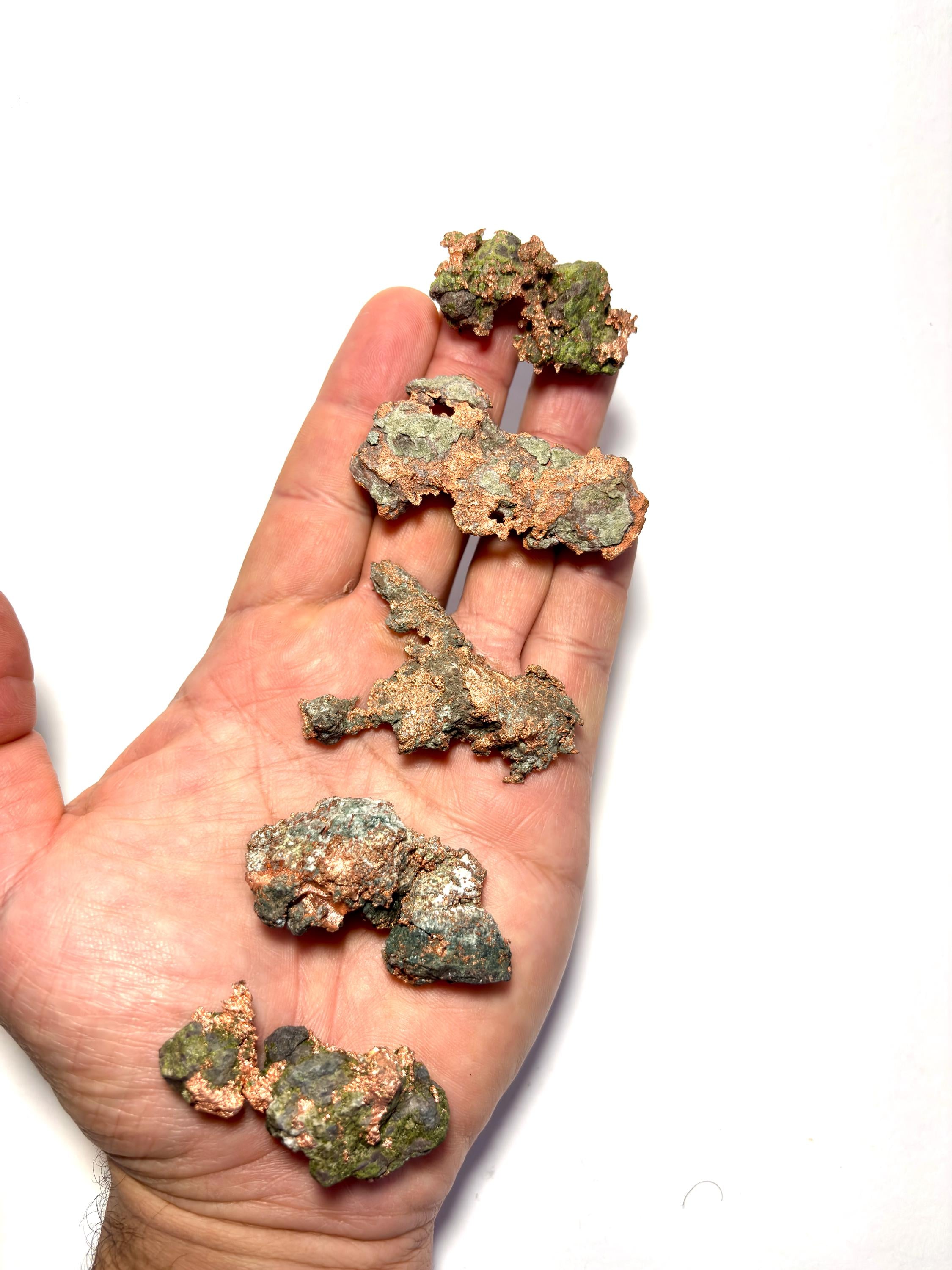 Natural Copper in Matrix Specimen - Michigan Copper Mineral for Collectors & Display
