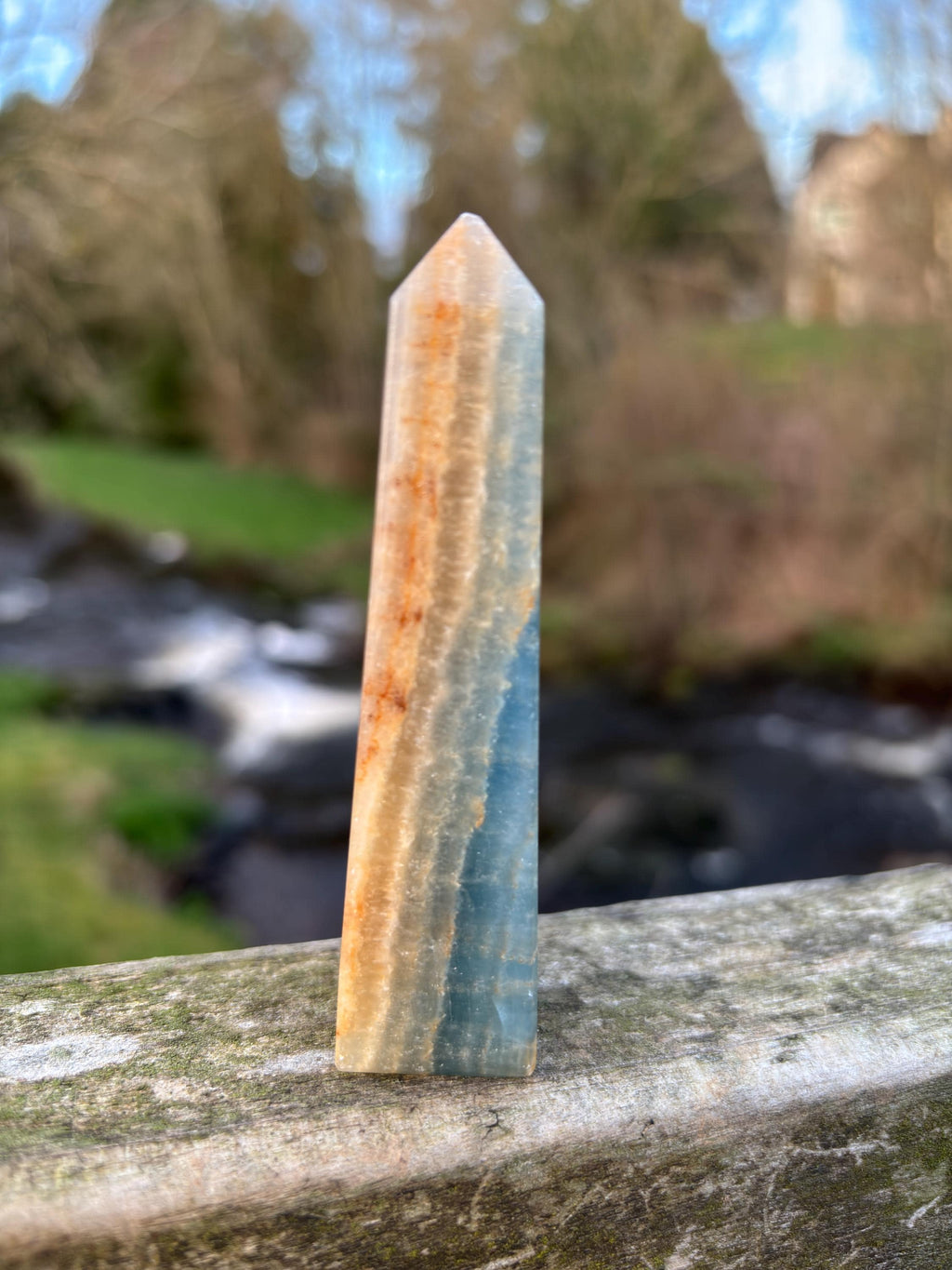 Blue Kyanite Obelisk | Polished Crystal Tower | Throat Chakra Stone | Energy Alignment Crystal | Natural Mineral