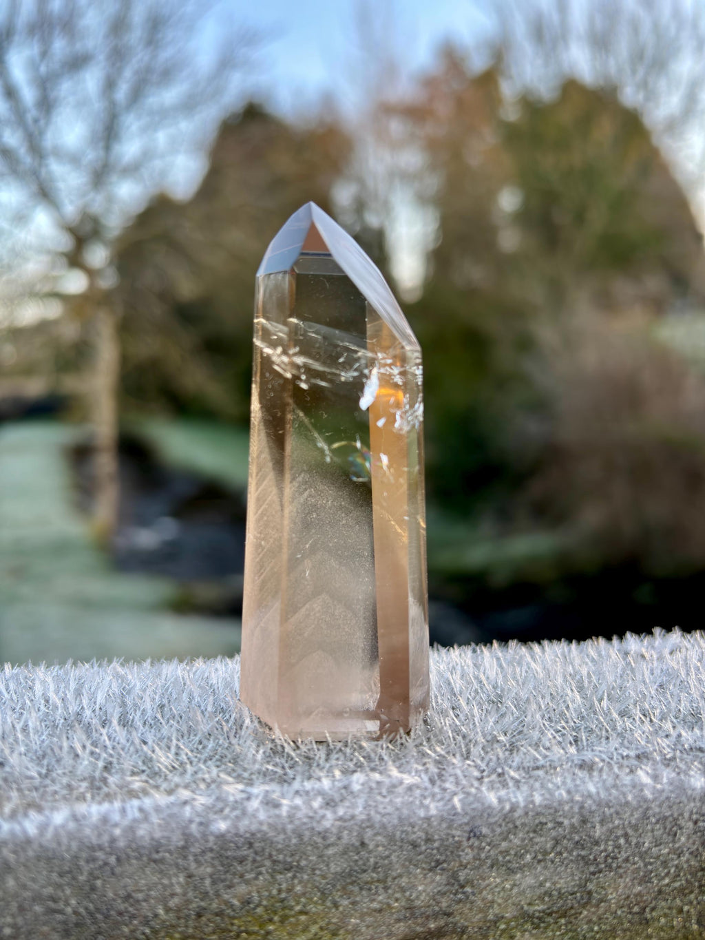 Smoky Quartz Phantom Polished Point | Natural Crystal Tower | Grounding & Protection Stone | High Quality Healing Crystal