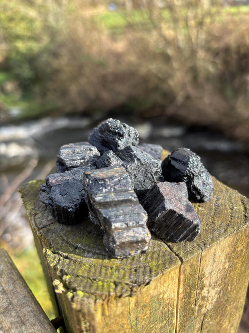 Black Tourmaline Rough | Natural Protection Stone | Raw Grounding Crystal | EMF Shielding Mineral