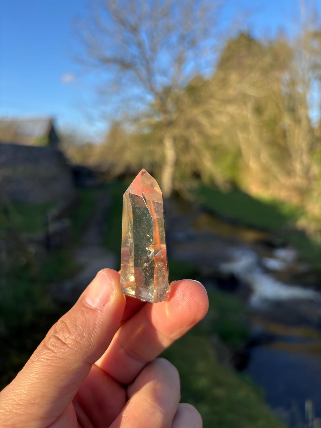 Natural Citrine Polished Point | High Clarity Crystal from Minas Gerais Brazil | Untreated Citrine | Abundance Stone | Healing Crystal