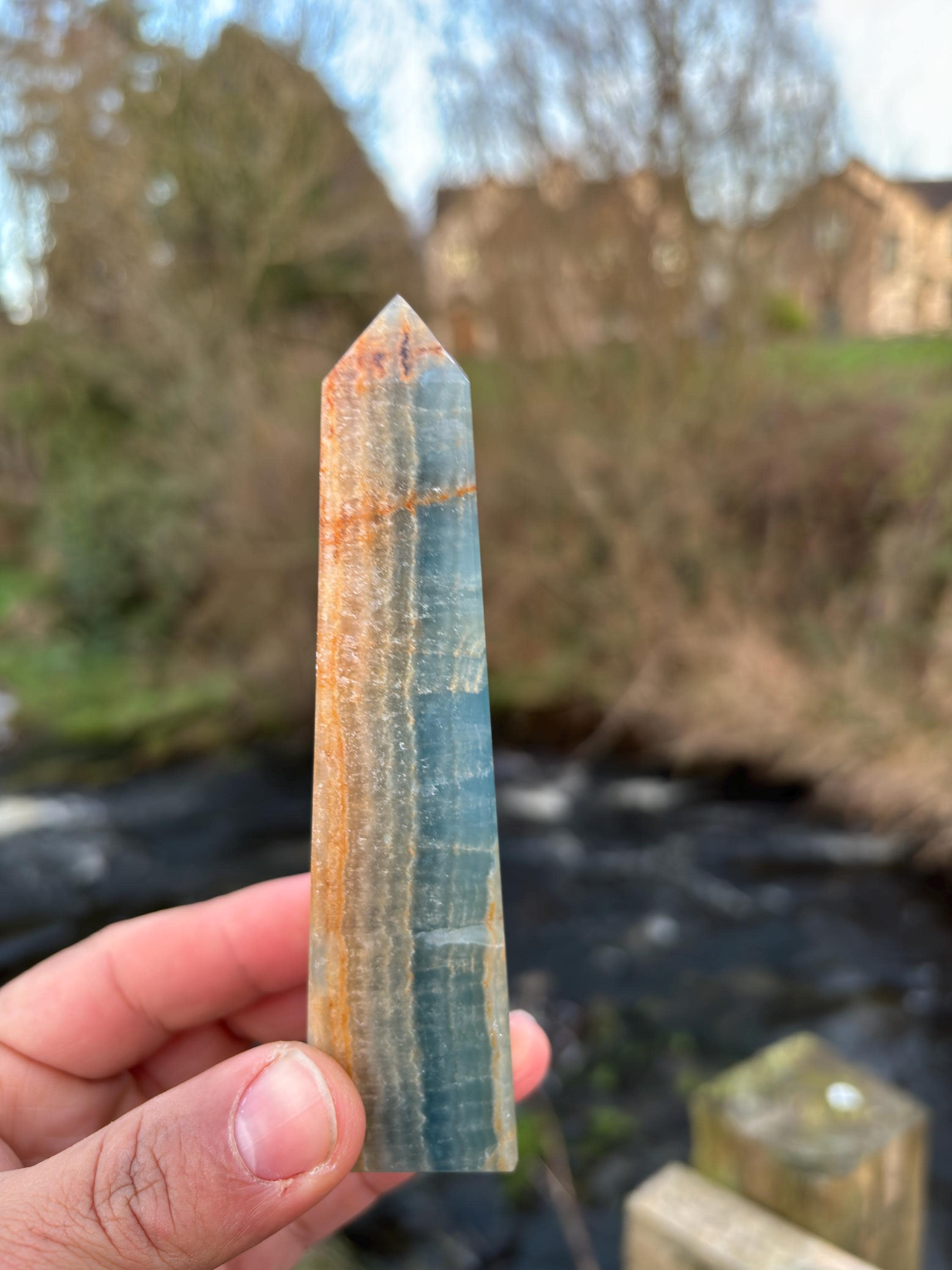 Blue Kyanite Obelisk | Polished Crystal Tower | Throat Chakra Stone | Energy Alignment Crystal | Natural Mineral