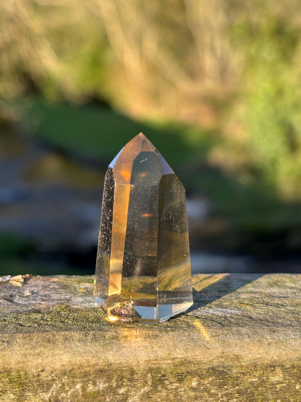 Natural Citrine Polished Point | High Clarity Crystal from Minas Gerais Brazil | Untreated Citrine | Abundance Stone | Healing Crystal