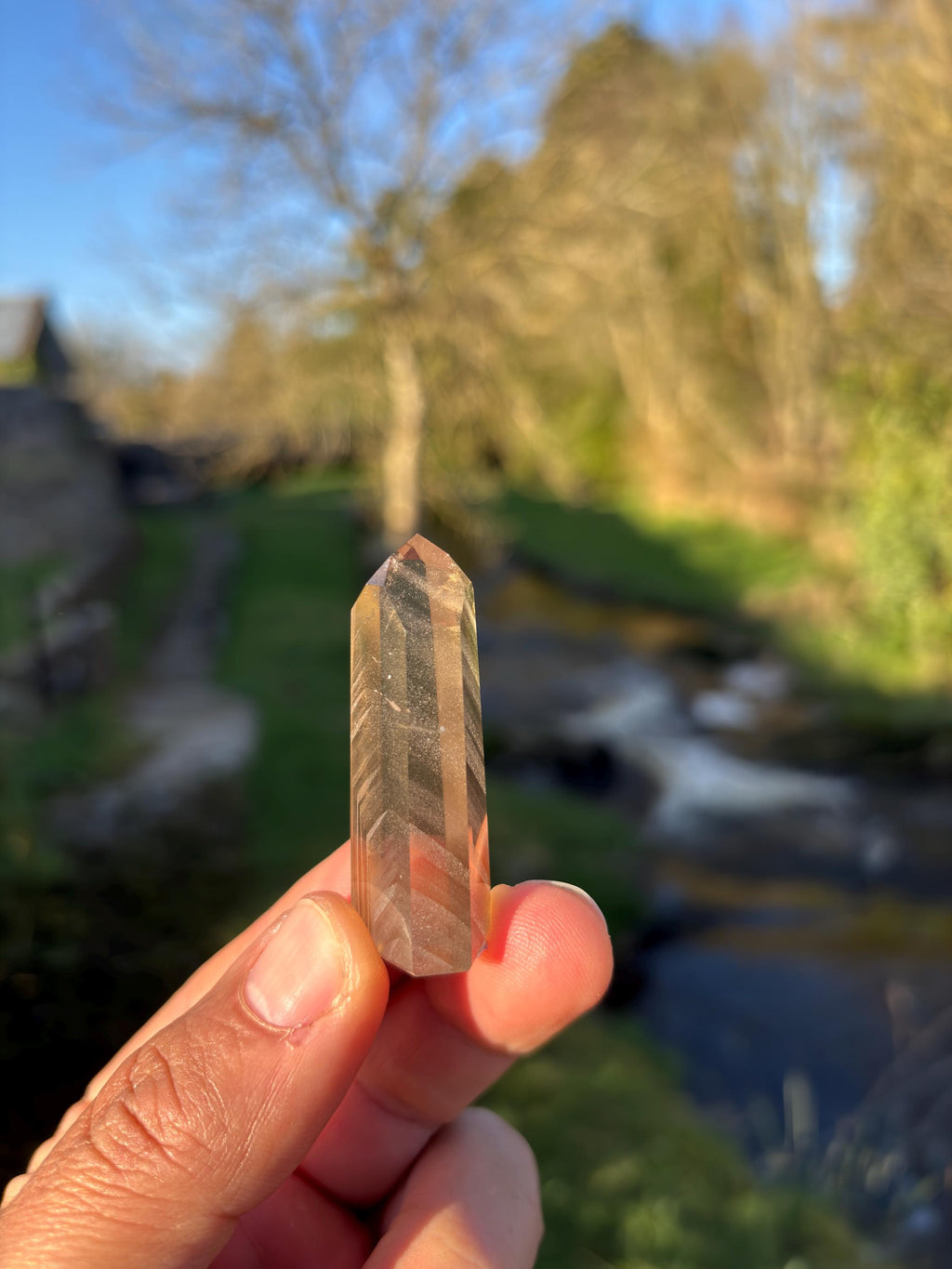 Natural Citrine Tower | Aracuaí Brazil Crystal | Genuine Citrine Point | Abundance Stone | Polished Quartz High Quality Healing Crystal