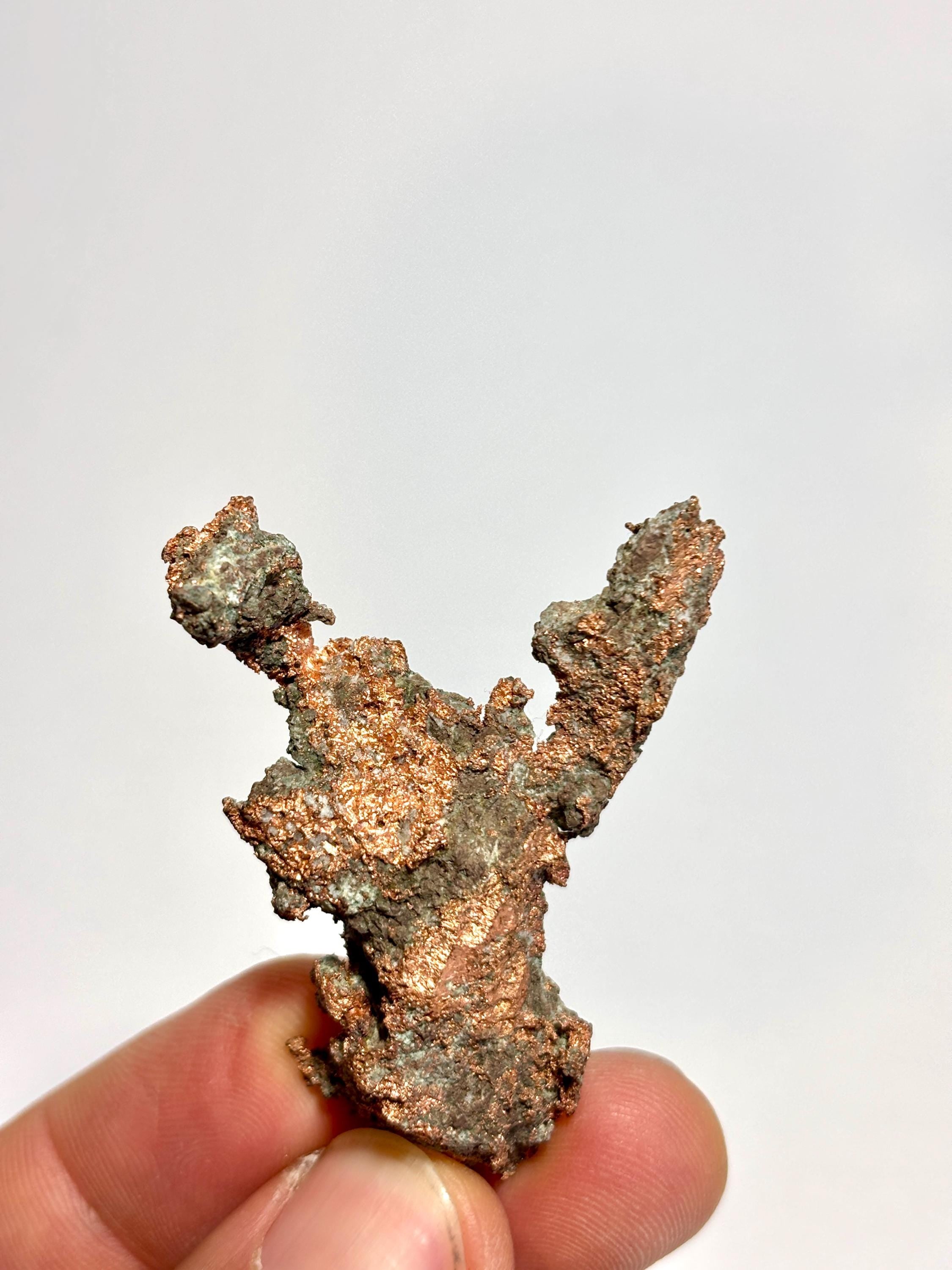 Natural Copper in Matrix Specimen - Michigan Copper Mineral for Collectors & Display