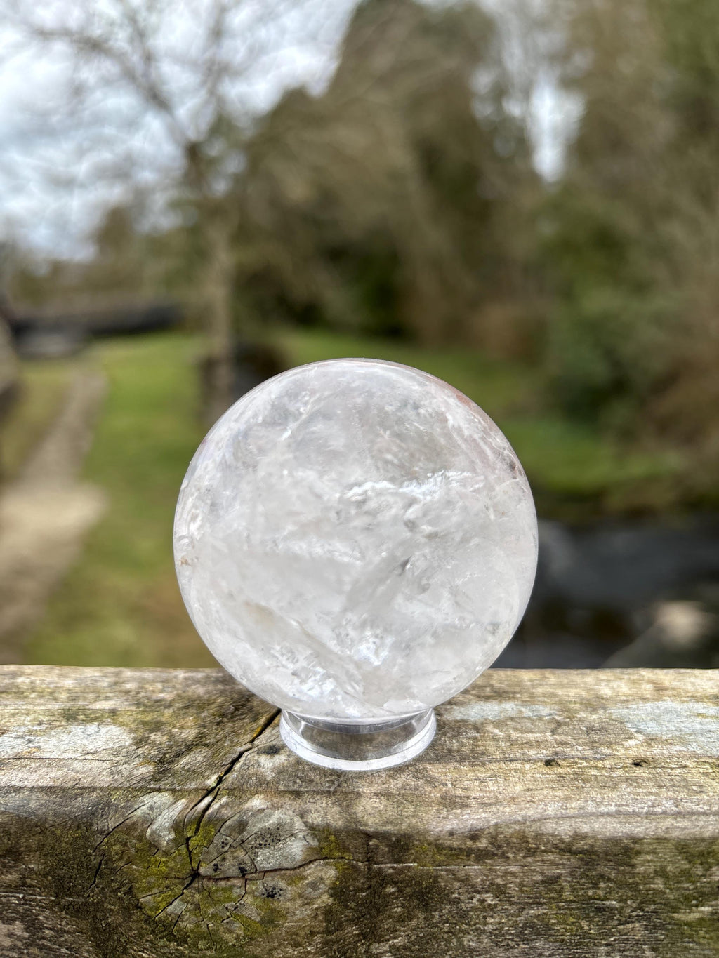 Clear Quartz Crystal Sphere 55mm | Natural Energy Ball | Master Healer Stone | Meditation & Manifestation Crystal