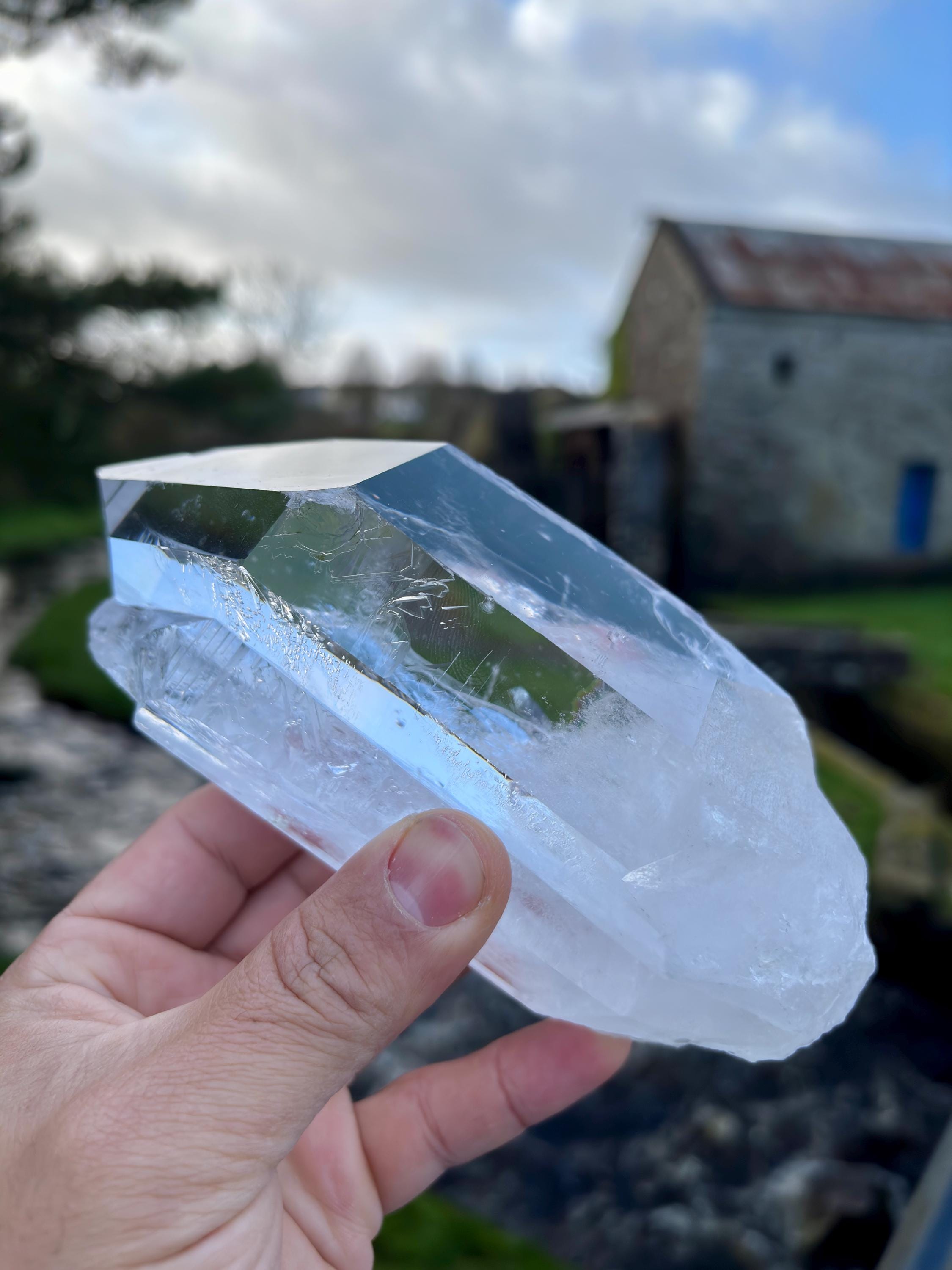 Extra Transparent Clear Quartz Point | Large Brazilian Collector Specimen 1kg