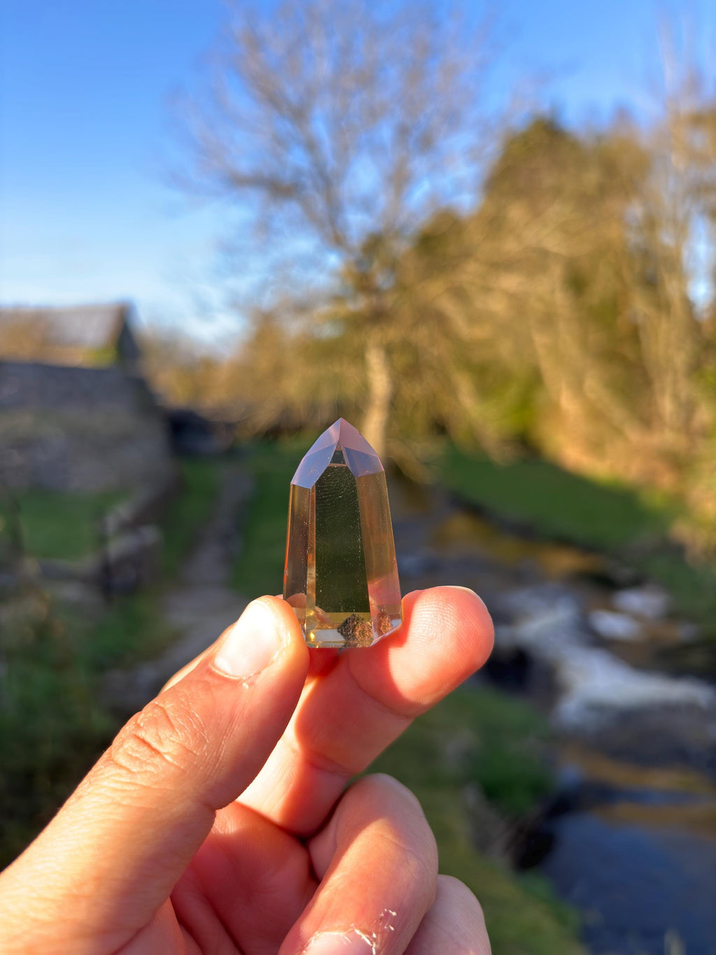 Natural Citrine Polished Point | High Clarity Crystal from Minas Gerais Brazil | Untreated Citrine | Abundance Stone | Healing Crystal