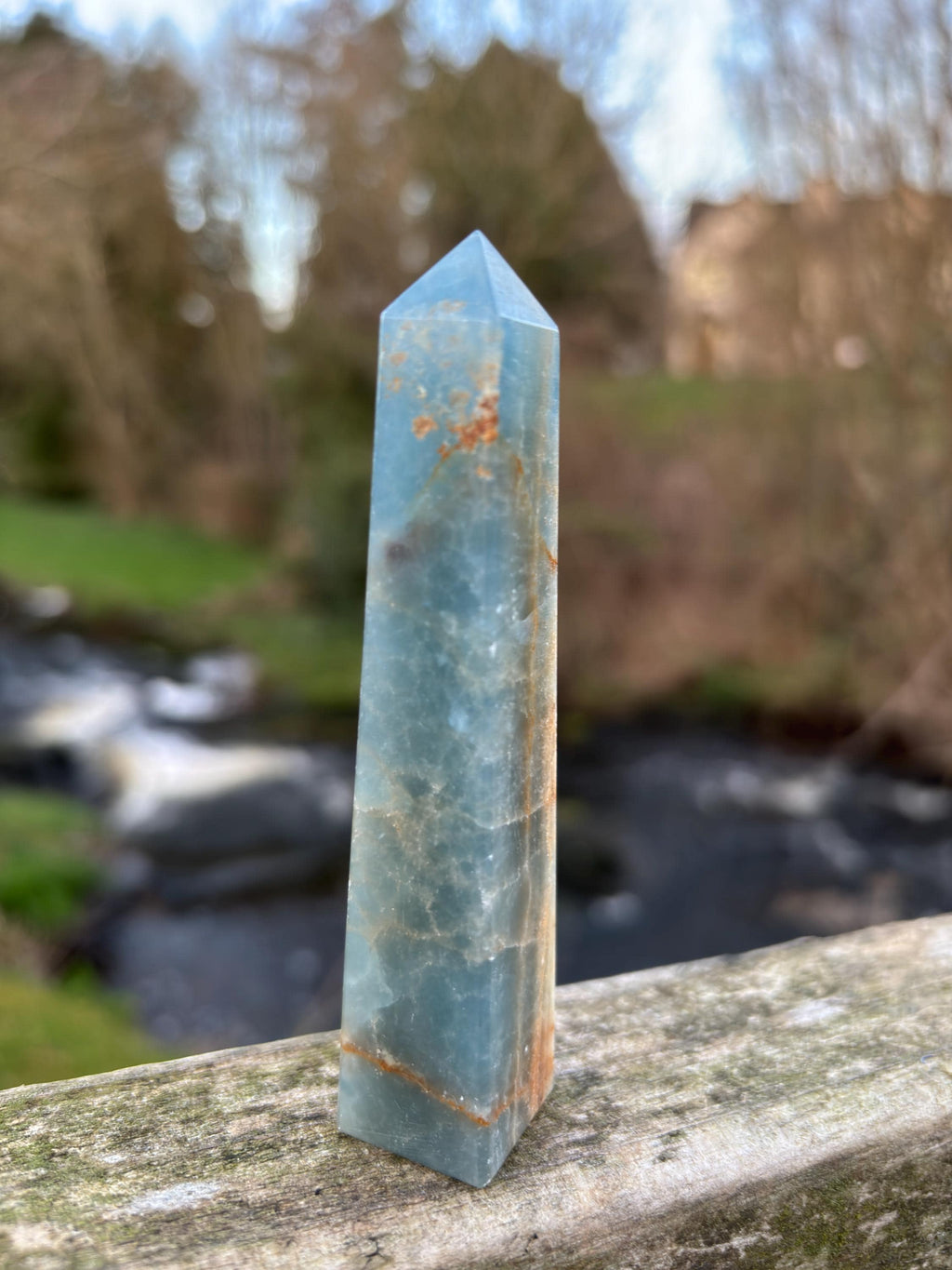Blue Kyanite Obelisk | Polished Crystal Tower | Throat Chakra Stone | Energy Alignment Crystal | Natural Mineral