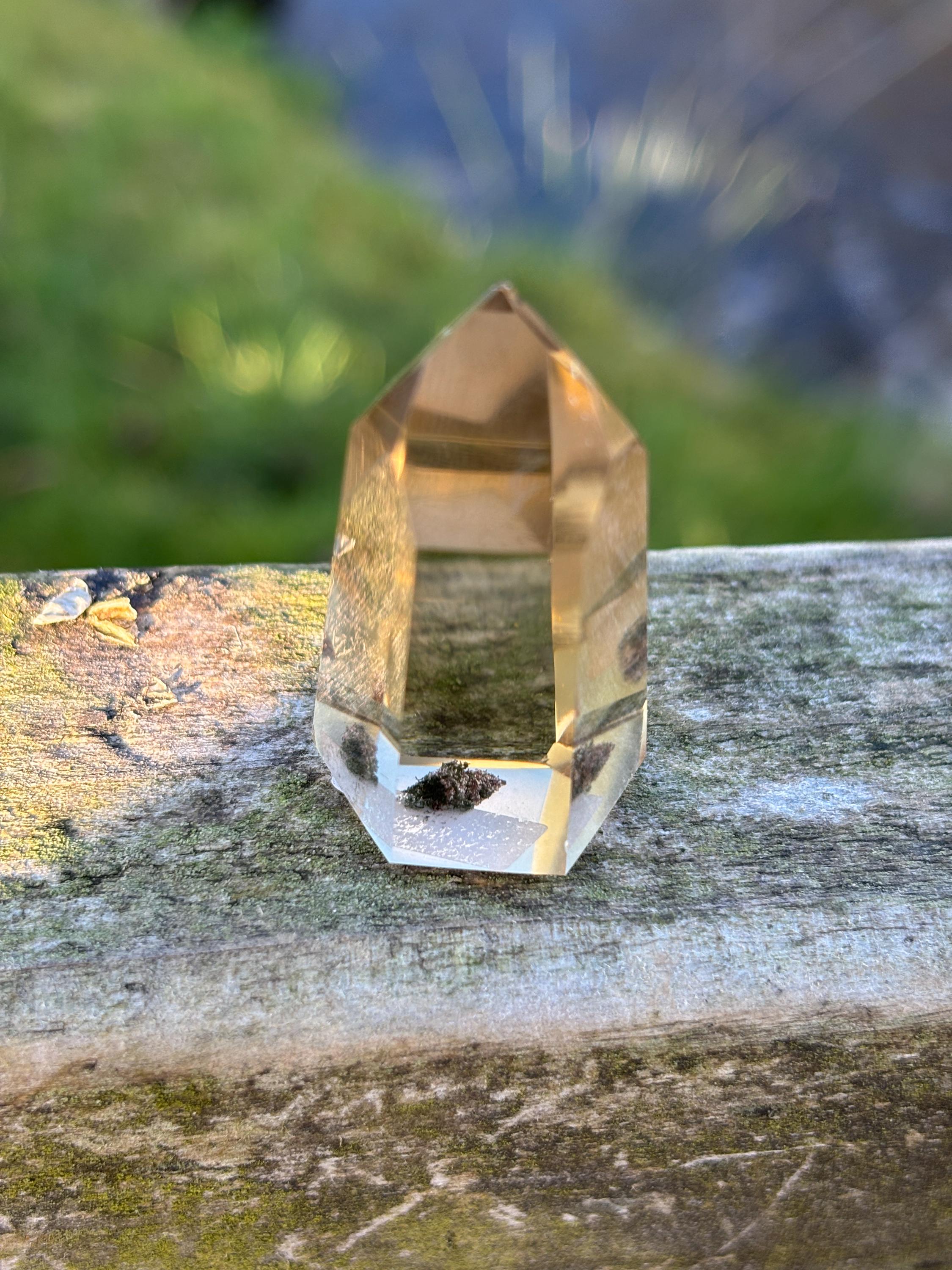 Natural Citrine Polished Point | High Clarity Crystal from Minas Gerais Brazil | Untreated Citrine | Abundance Stone | Healing Crystal