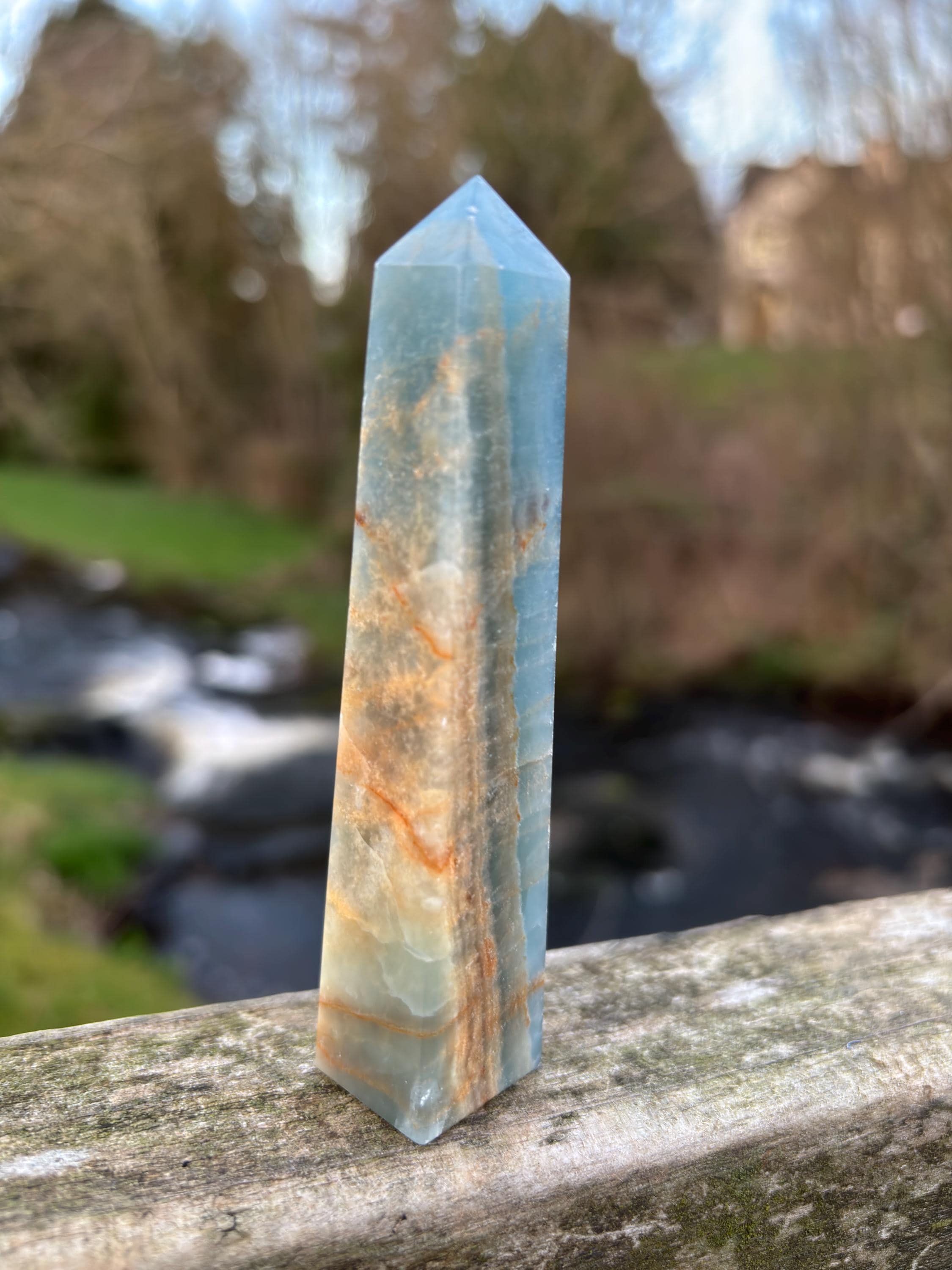 Blue Kyanite Obelisk | Polished Crystal Tower | Throat Chakra Stone | Energy Alignment Crystal | Natural Mineral