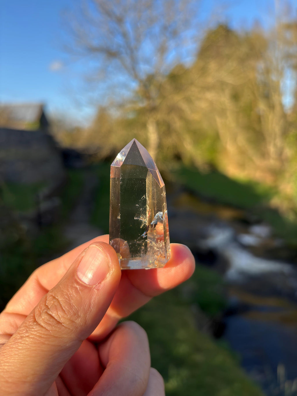 Natural Citrine Polished Point | High Clarity Crystal from Minas Gerais Brazil | Untreated Citrine | Abundance Stone | Healing Crystal