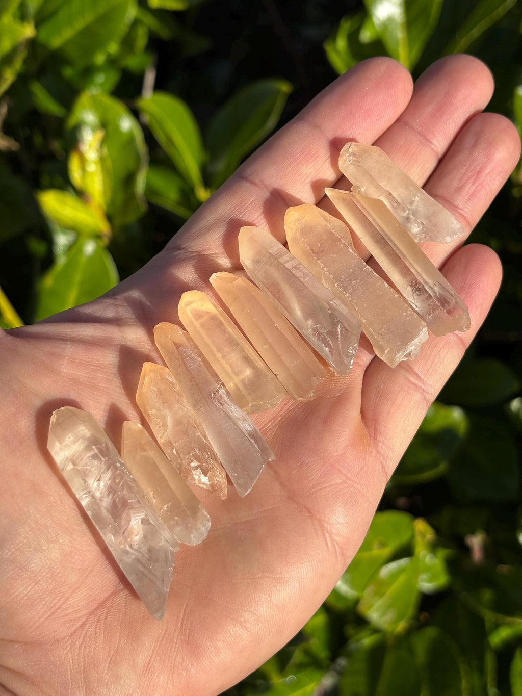 Tangerine Lemurian Quartz Point | Small Natural Crystal | Orange Healing Stone | Sacral Chakra | Raw Mineral
