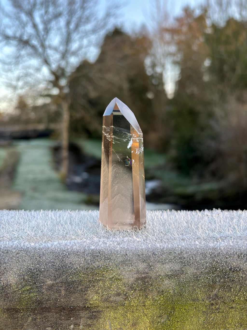 Smoky Quartz Phantom Polished Point | Natural Crystal Tower | Grounding & Protection Stone | High Quality Healing Crystal