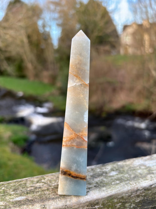 Blue Kyanite Obelisk | Polished Crystal Tower | Throat Chakra Stone | Energy Alignment Crystal | Natural Mineral