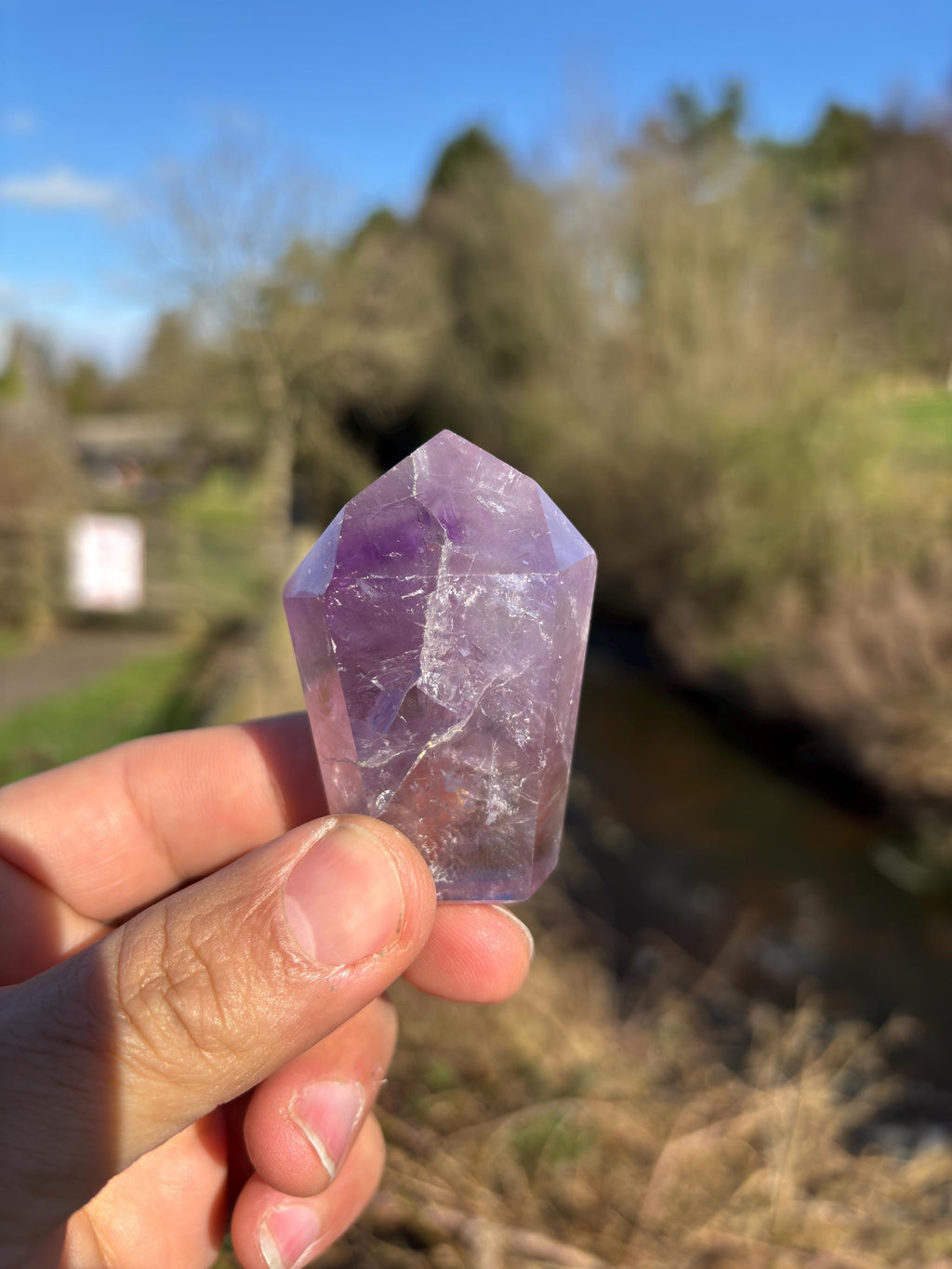 Amethyst Polished Point | Purple Crystal Tower | Healing & Protection Stone | Meditation Crystal | Natural Quartz Decor