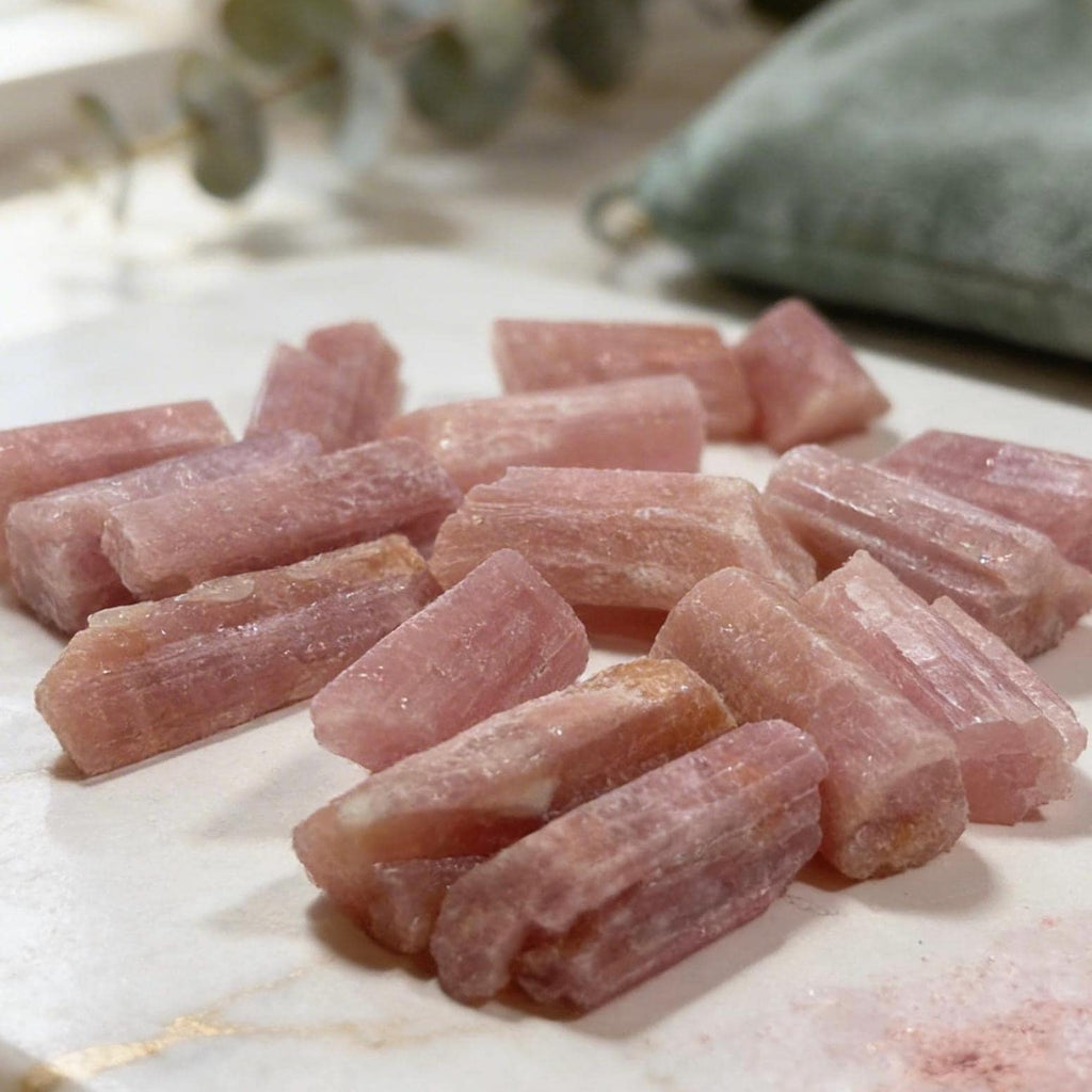 Raw Pink Tourmaline Crystal | Heart Chakra Healing Stone