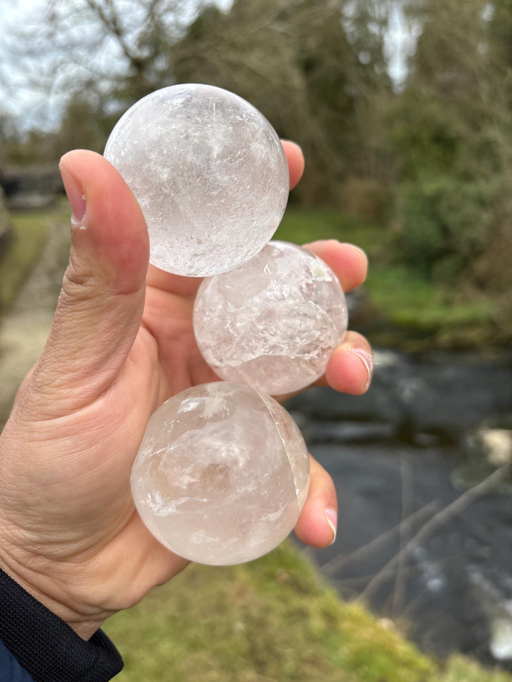 Clear Quartz Crystal Sphere 55mm | Natural Energy Ball | Master Healer Stone | Meditation & Manifestation Crystal