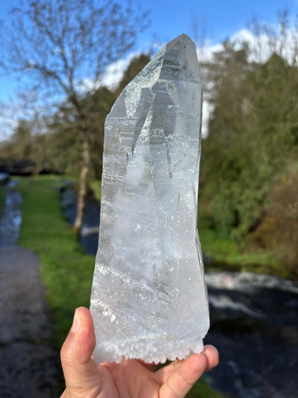 Large Lemurian Quartz Point 27cm | Brazilian Crystal 2.3kg | Master Healer | Collector Specimen | High Vibration Stone