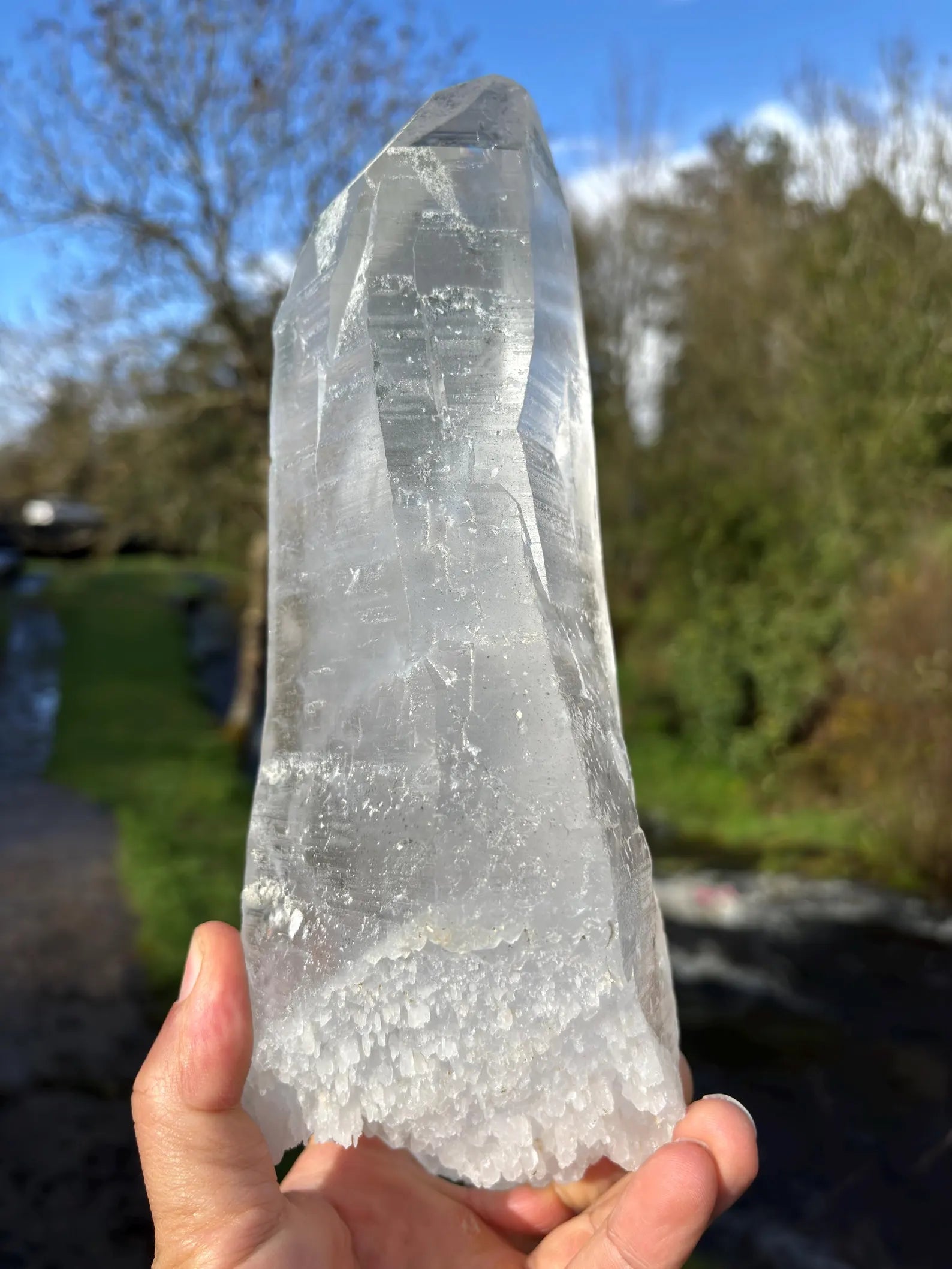 Large Lemurian Quartz Point 27cm | Brazilian Crystal 2.3kg | Master Healer | Collector Specimen | High Vibration Stone