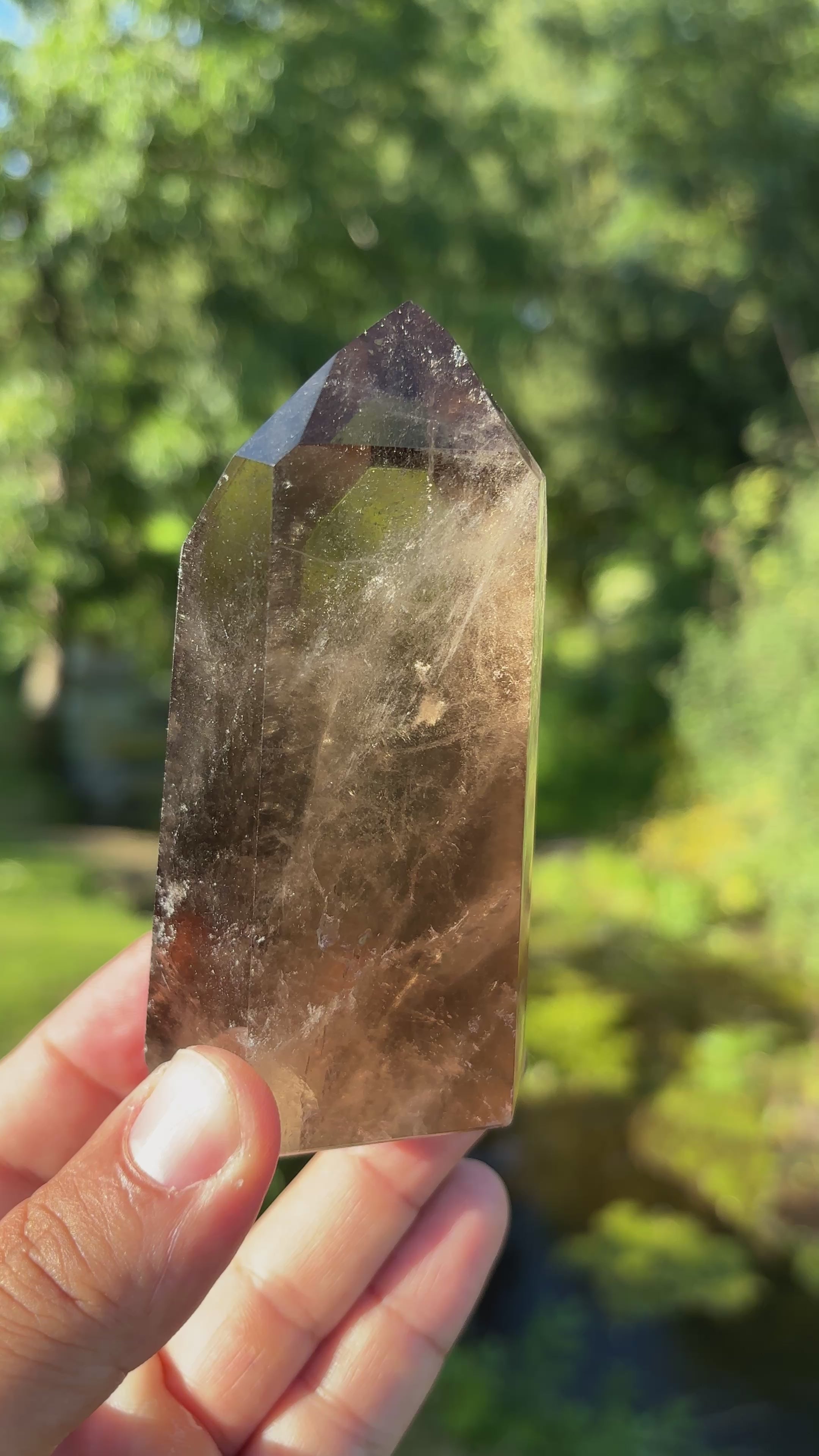 Extra Quality Polished Smoky Quartz Point | Natural Brazilian Crystal Tower | Premium Home Decor Crystal | Collector Mineral Specimen