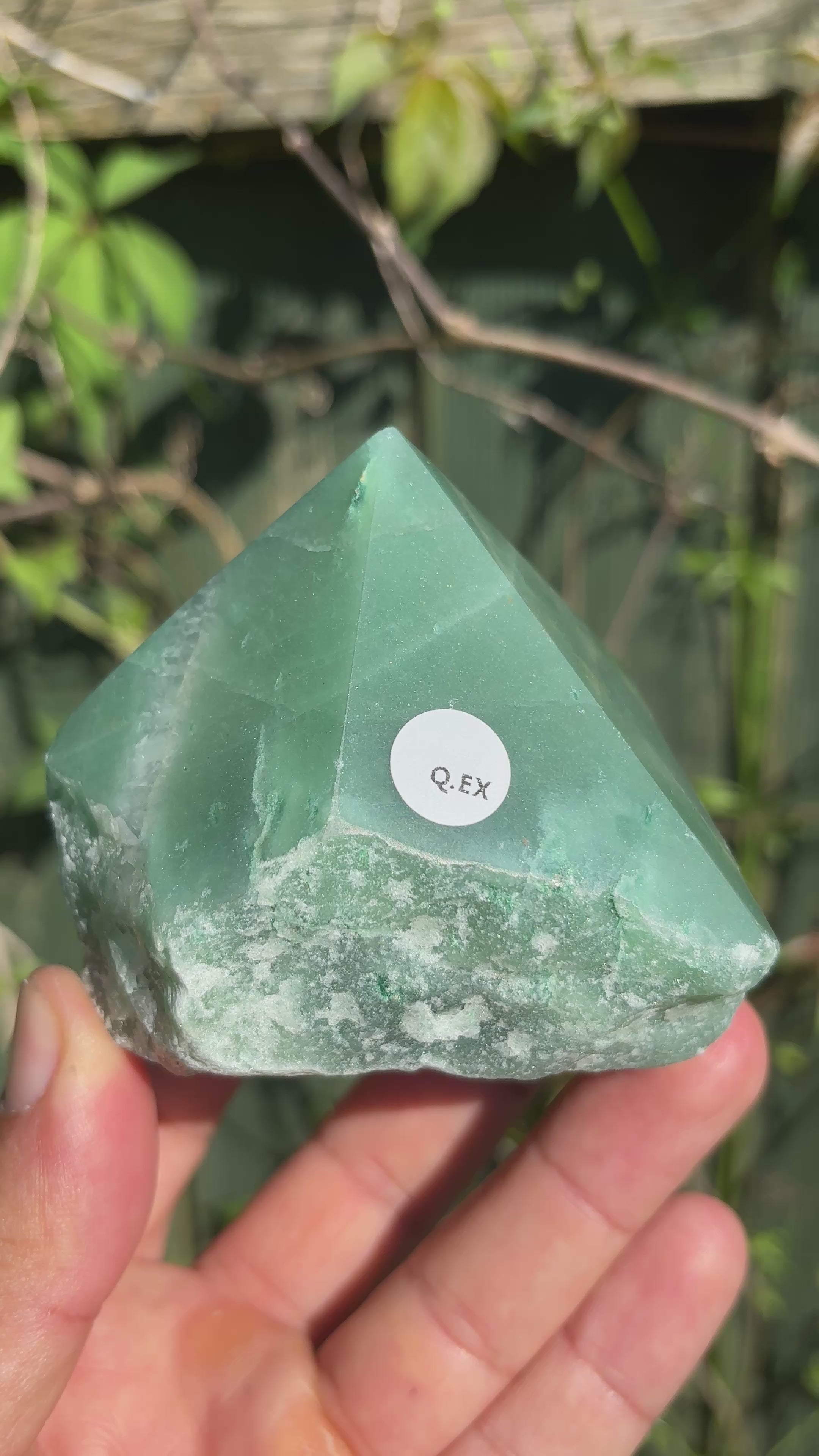 Green Quartz Cut Base | Extra Quality Brazilian Crystal | Polished Free Standing Mineral Specimen | Home Decor