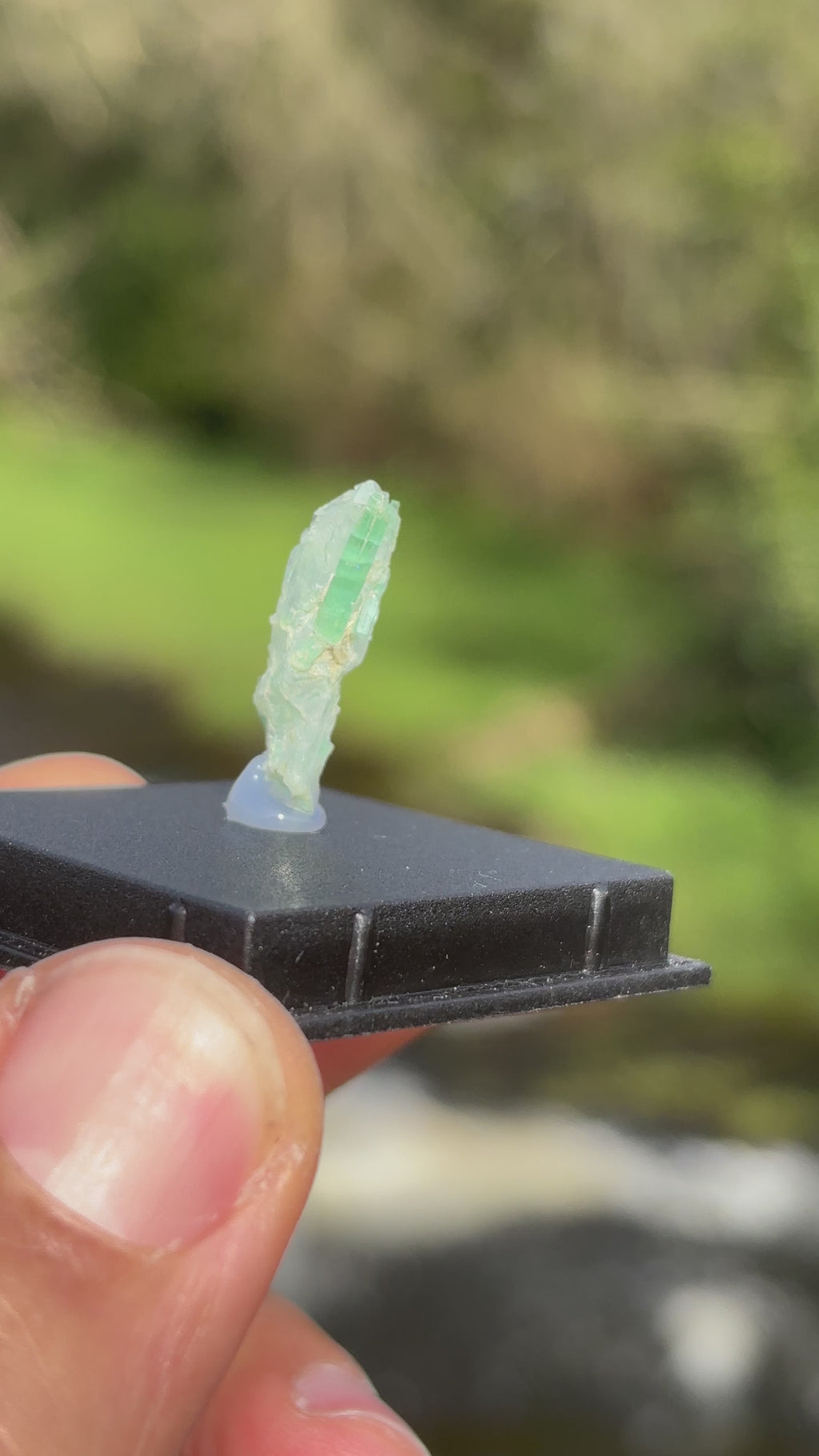 Paraiba Tourmaline Crystal | Natural Blue Gemstone | Rare Collector Mineral | Display Specimen Box