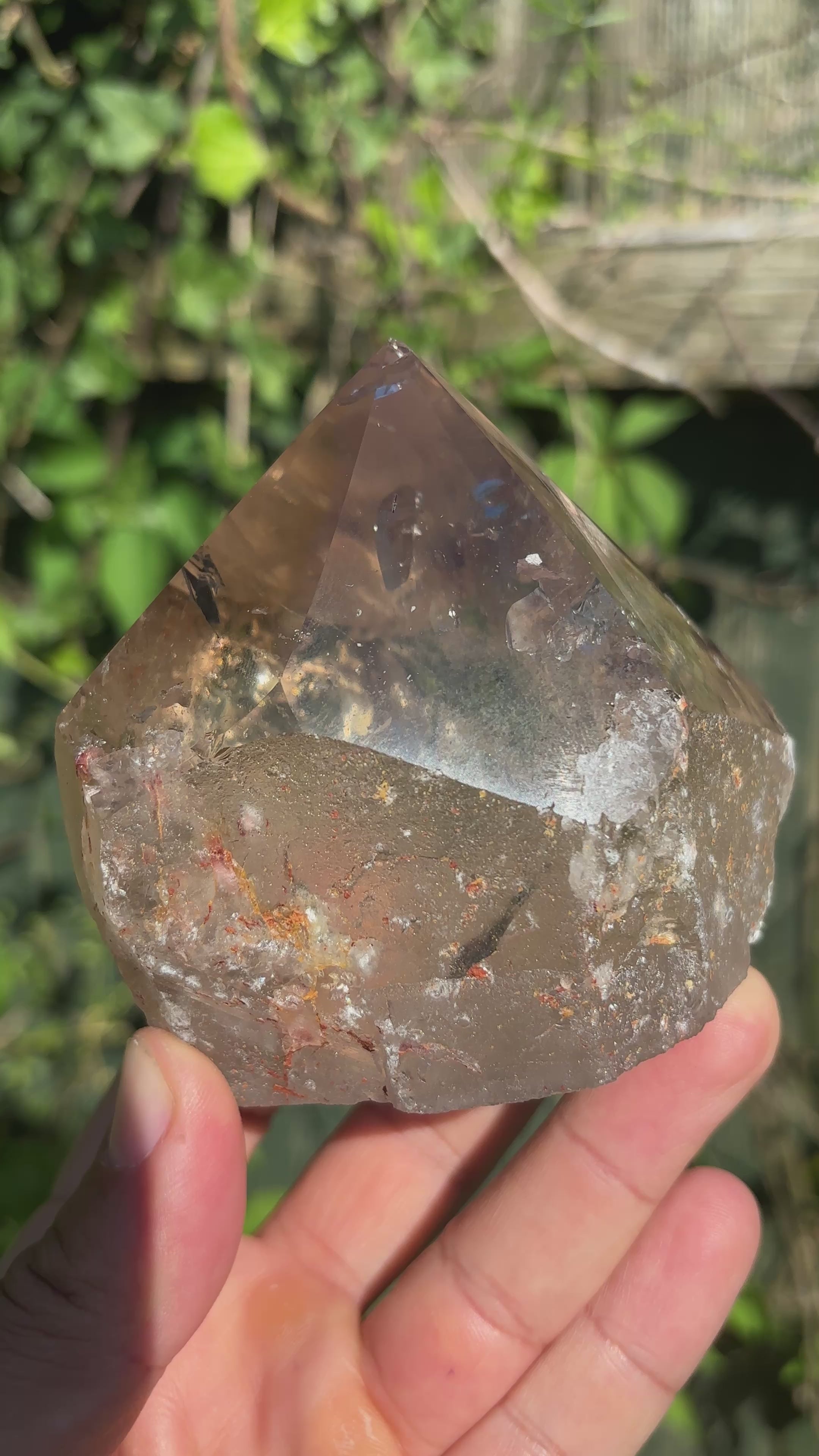 Smoky Quartz Cut Base | Extra Quality Brazilian Crystal | Polished Free Standing Mineral Specimen | Home Decor