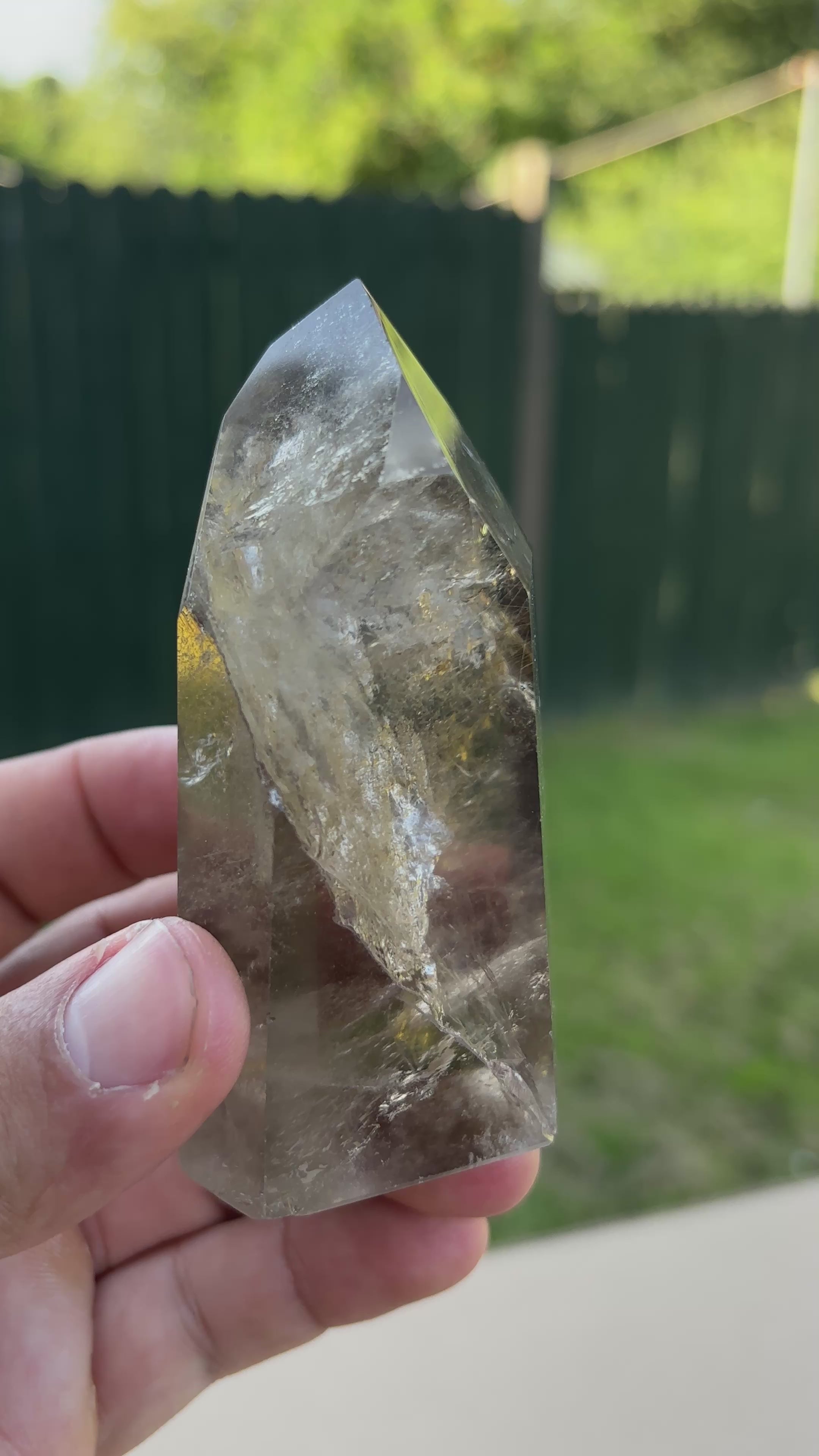 Large Smoky Quartz Tower | Natural Polished Brazilian Crystal Point | Collector Mineral Specimen | Home Decor Crystal